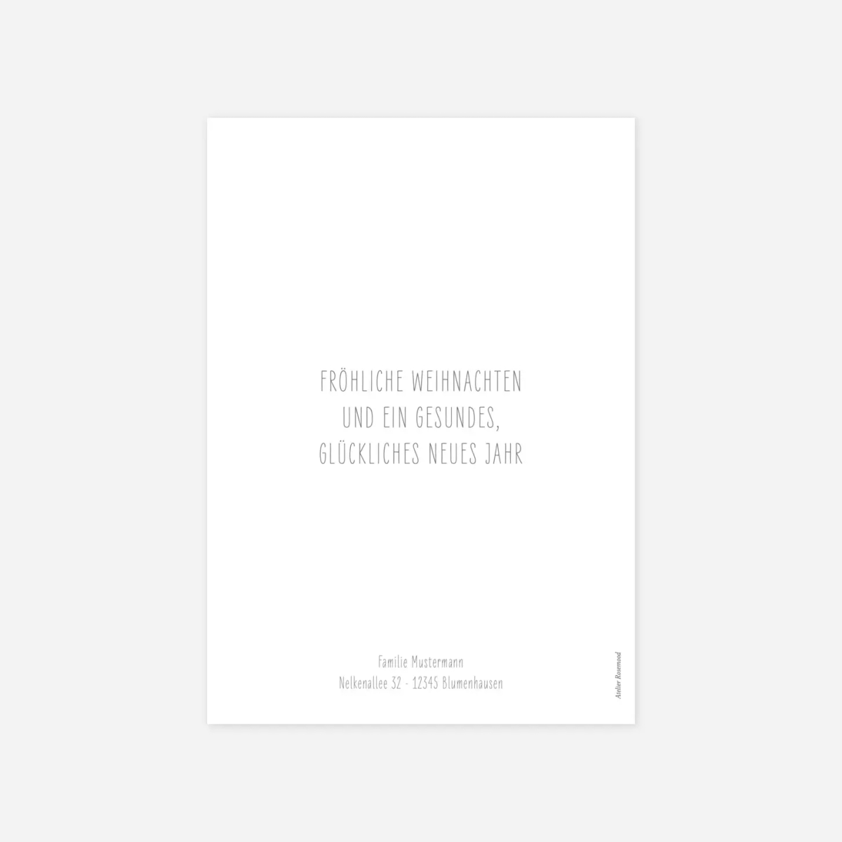 Weihnachtskarte Portrait