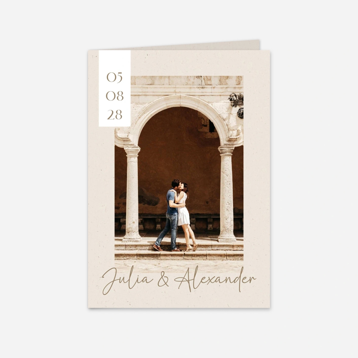 Hochzeitseinladung Puristische Eleganz