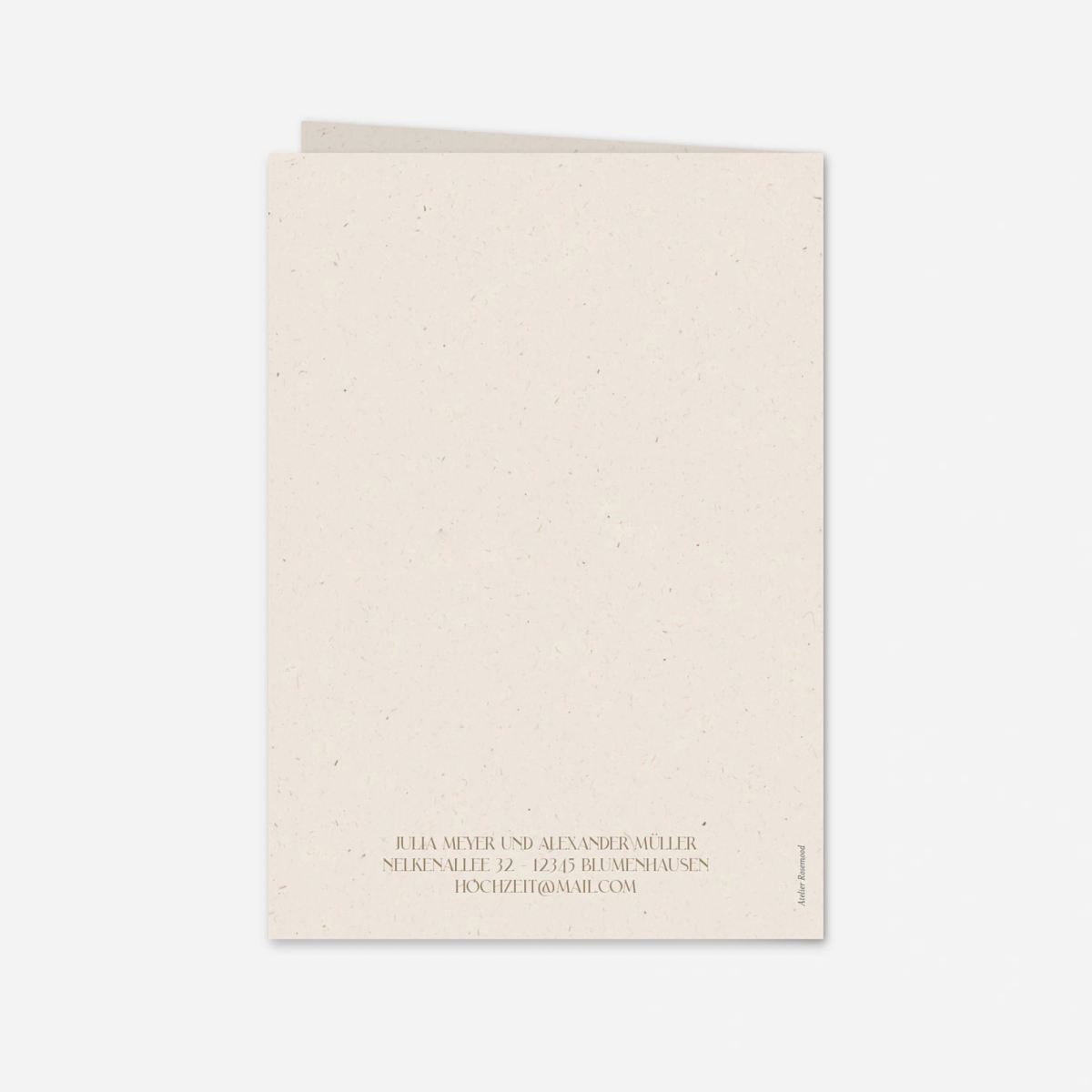 Hochzeitseinladung Puristische Eleganz