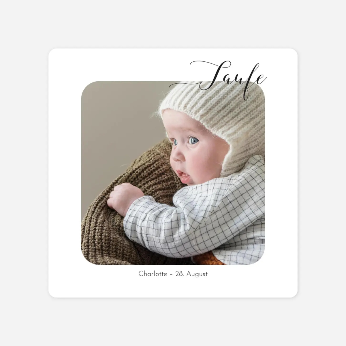 Taufeinladung Raffinesse