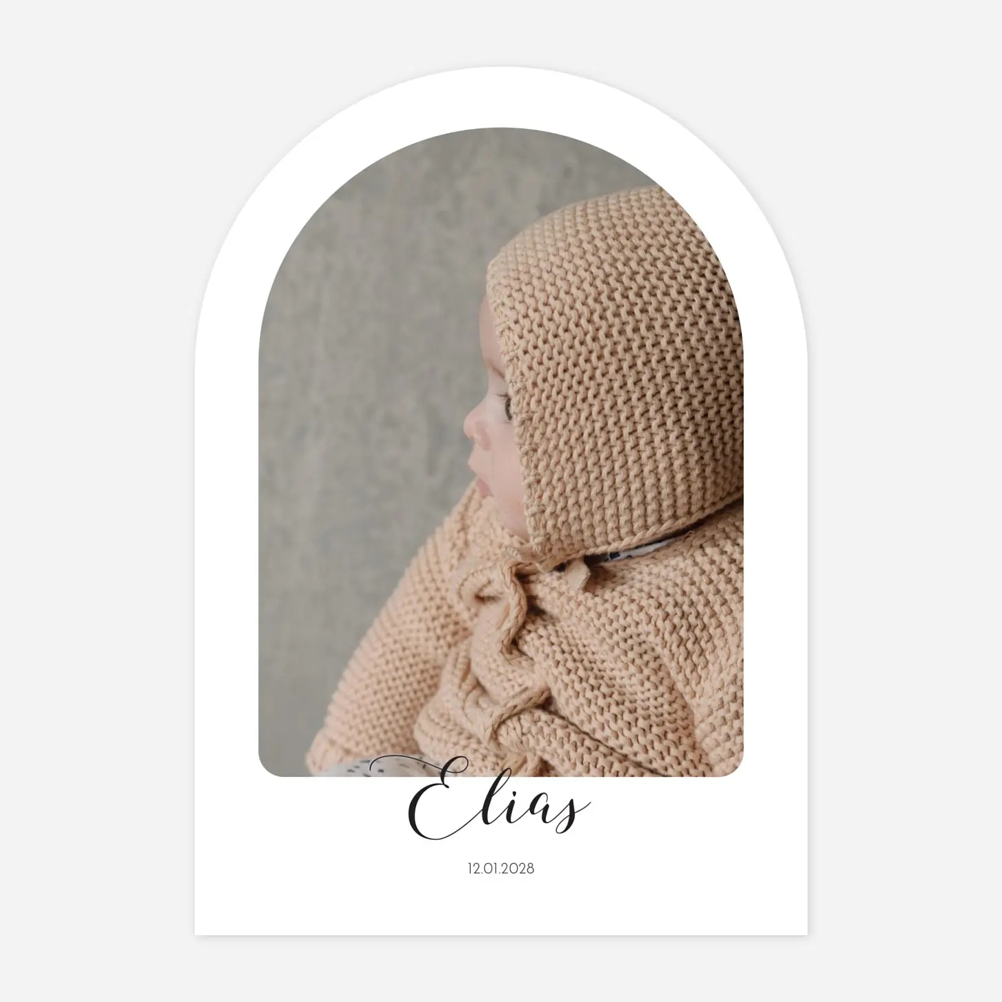 Geburtskarte Raffinesse