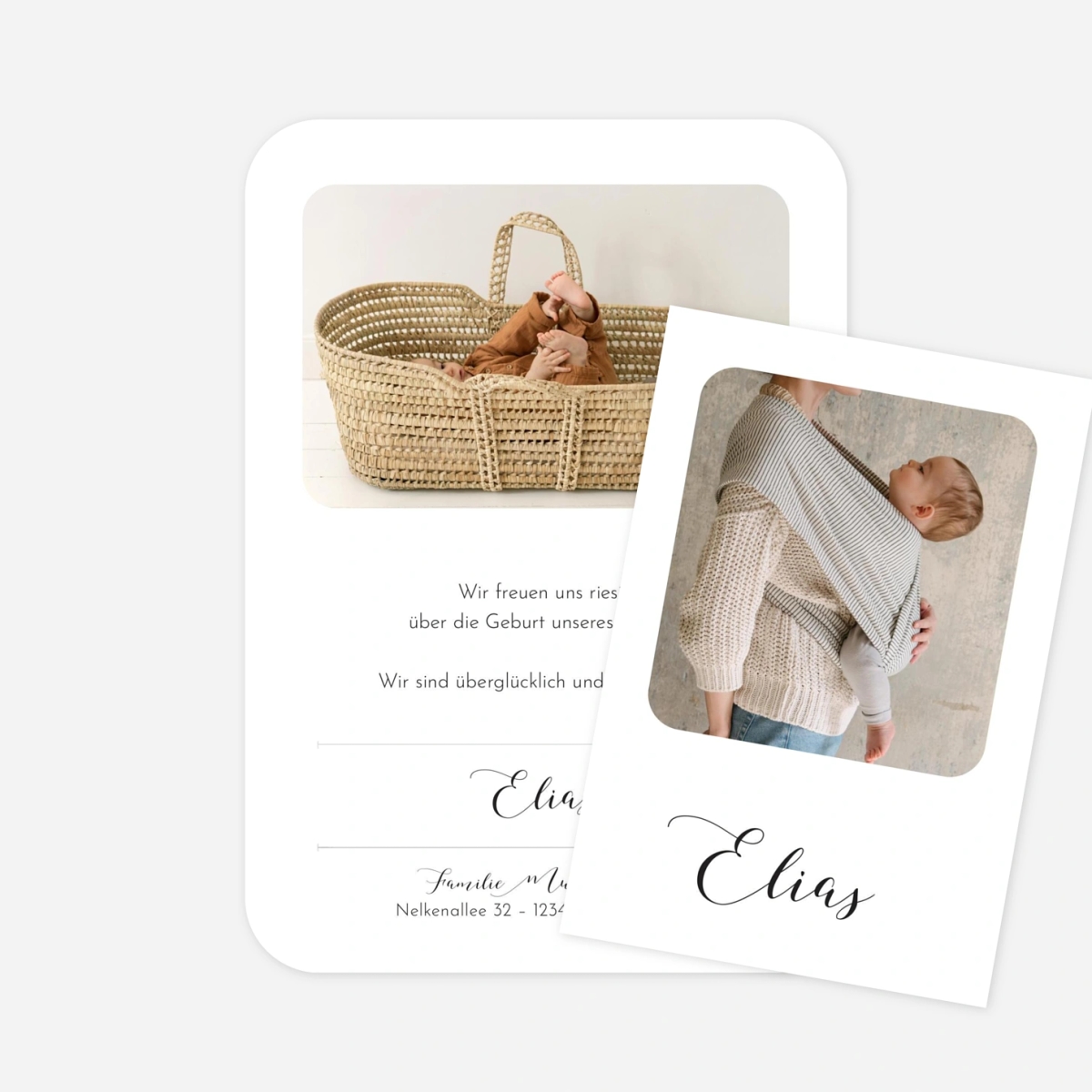 Geburtskarte Raffinesse