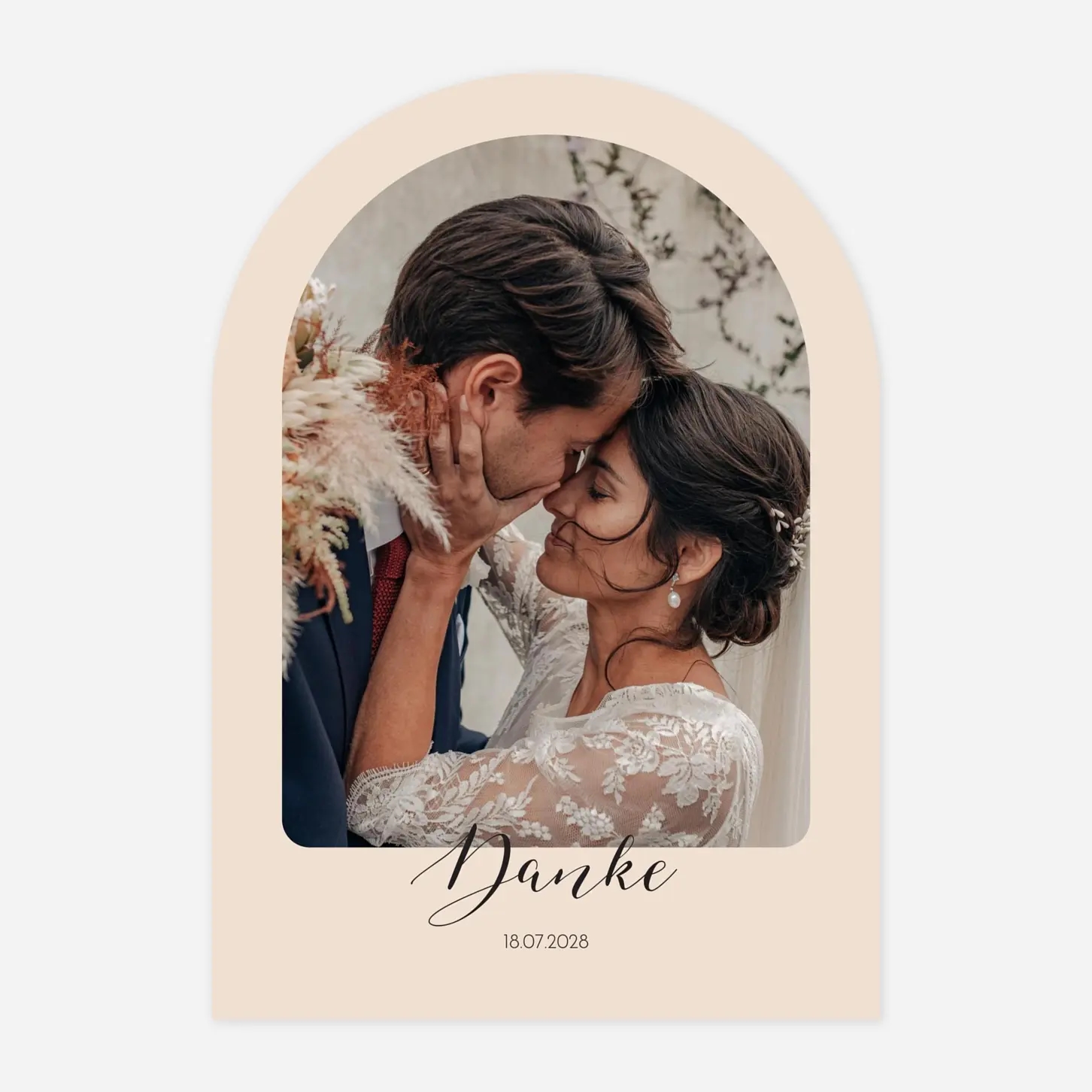 Dankeskarte Hochzeit Raffinesse