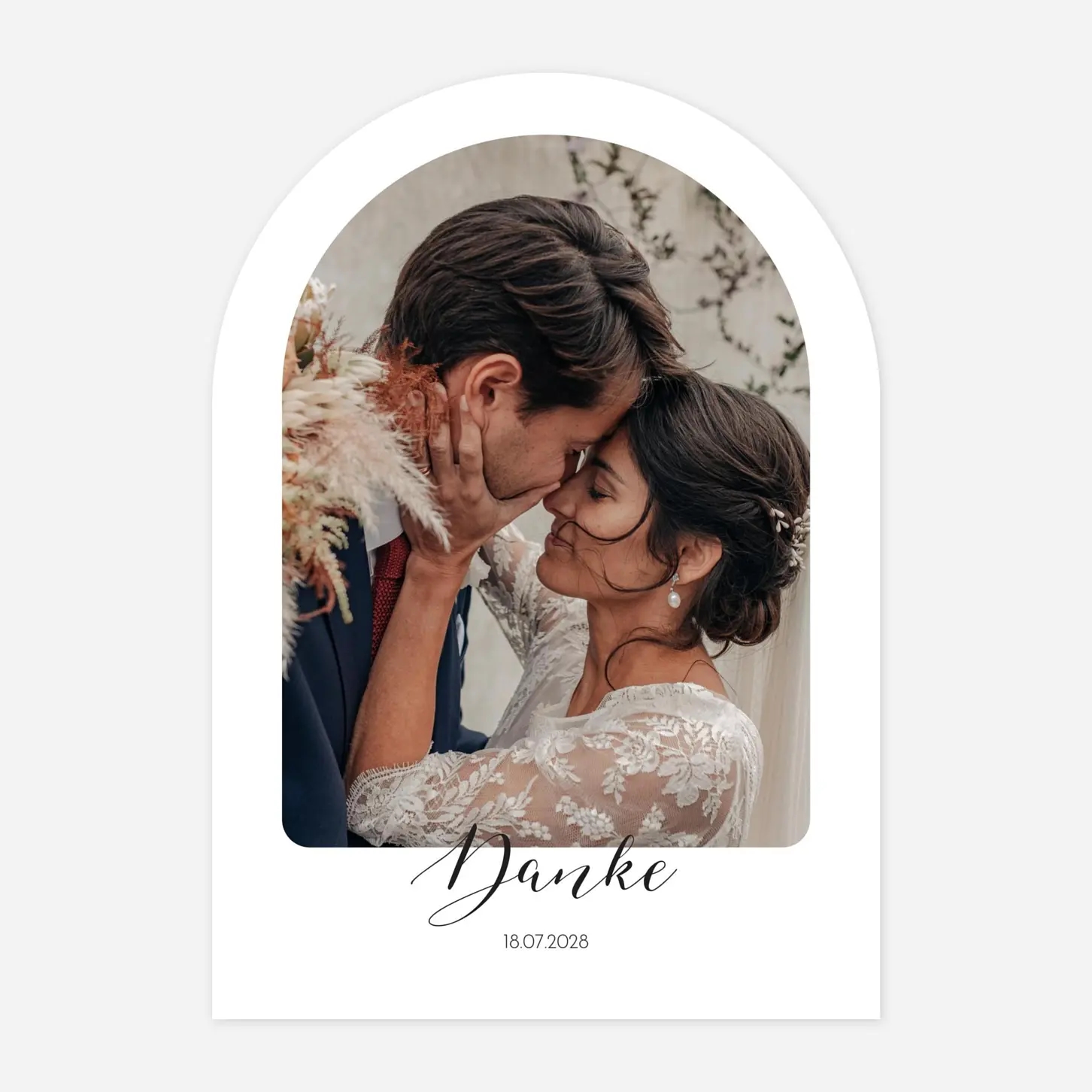 Dankeskarte Hochzeit Raffinesse