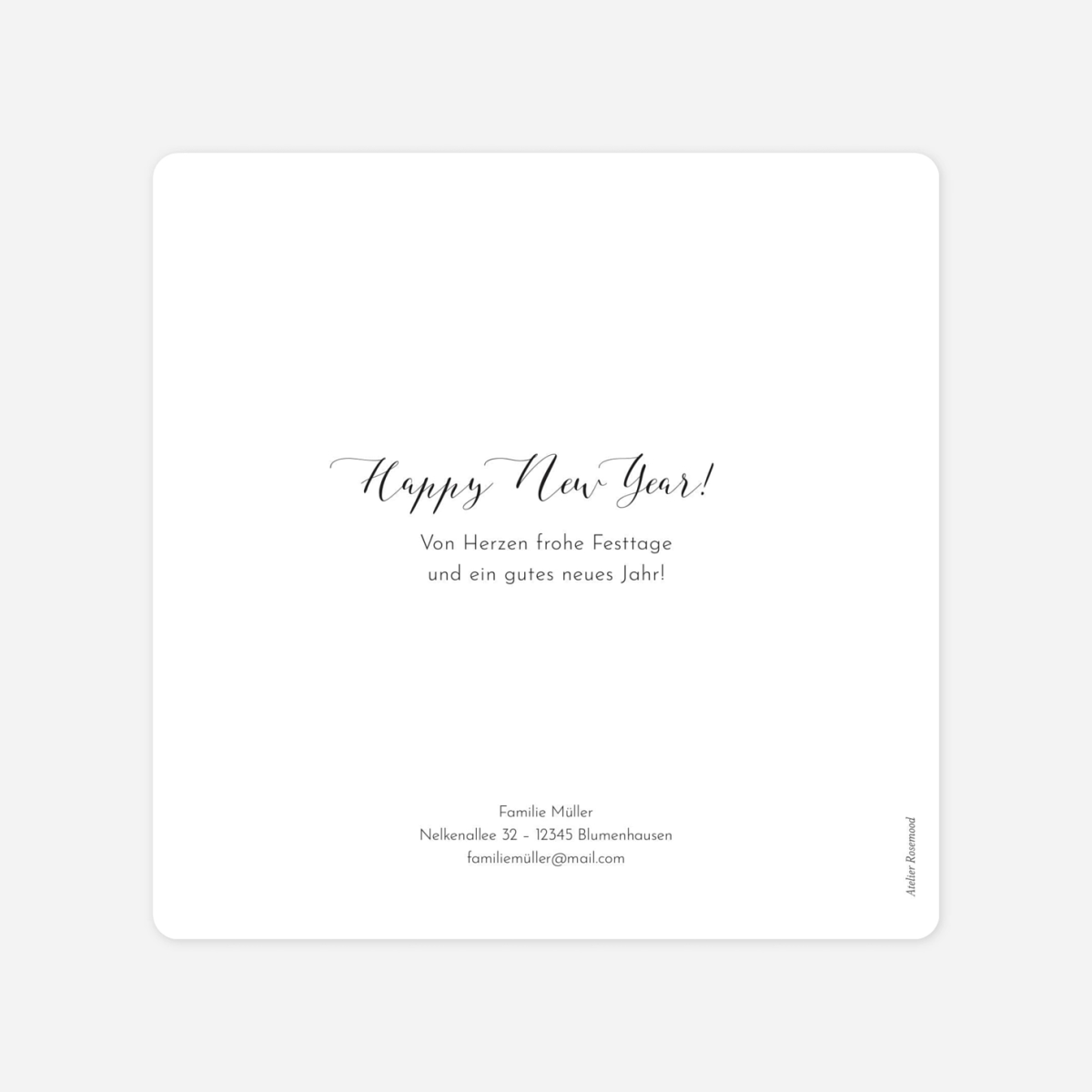 Weihnachtskarte Raffinesse