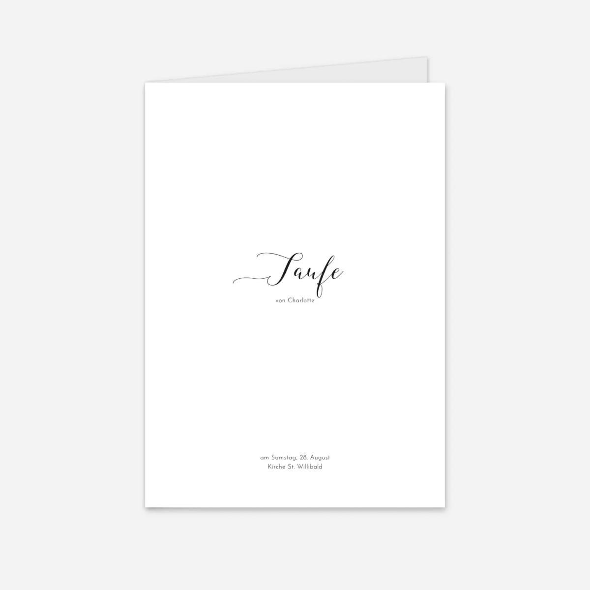 Kirchenheft Taufe Raffinesse