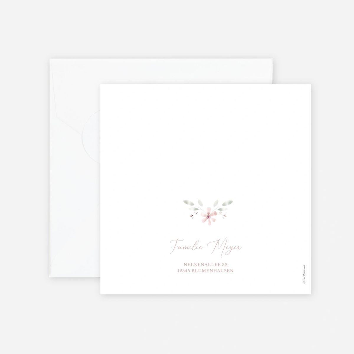 Geburtskarte Rosenzart