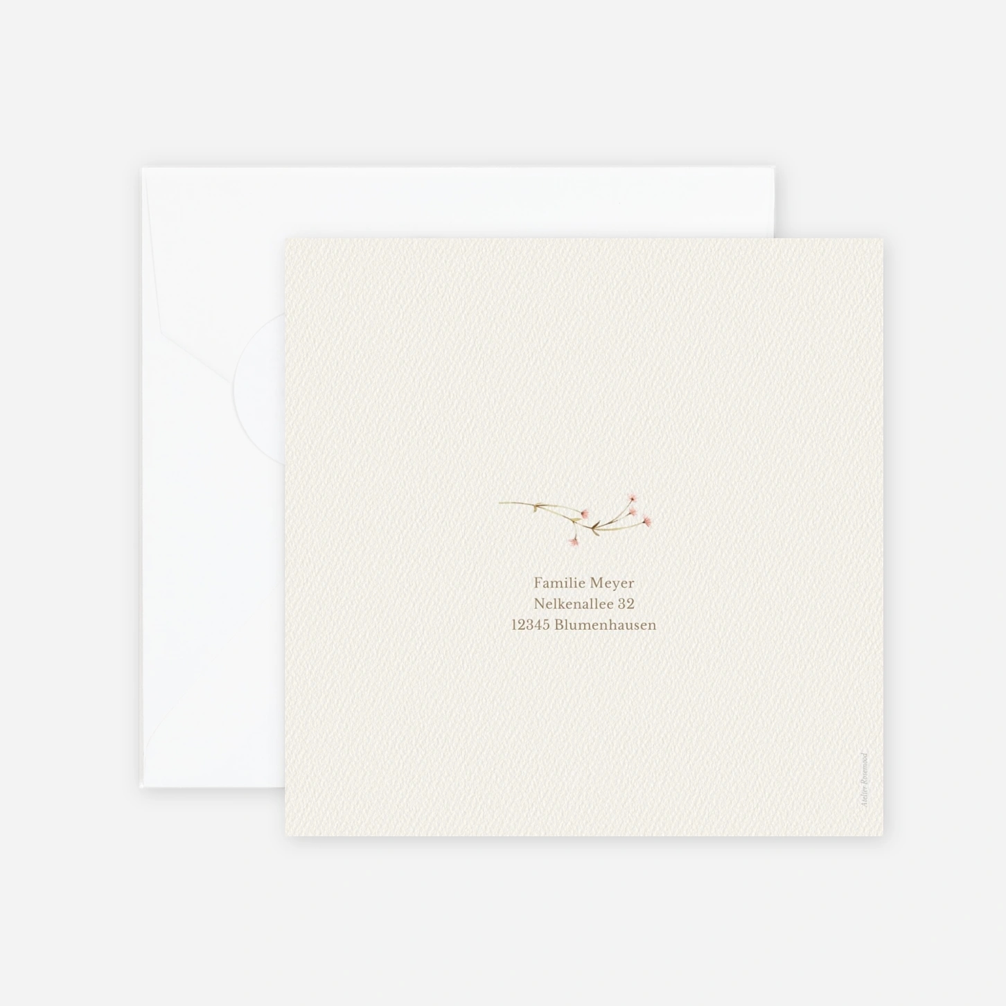 Geburtskarte Rosenspross