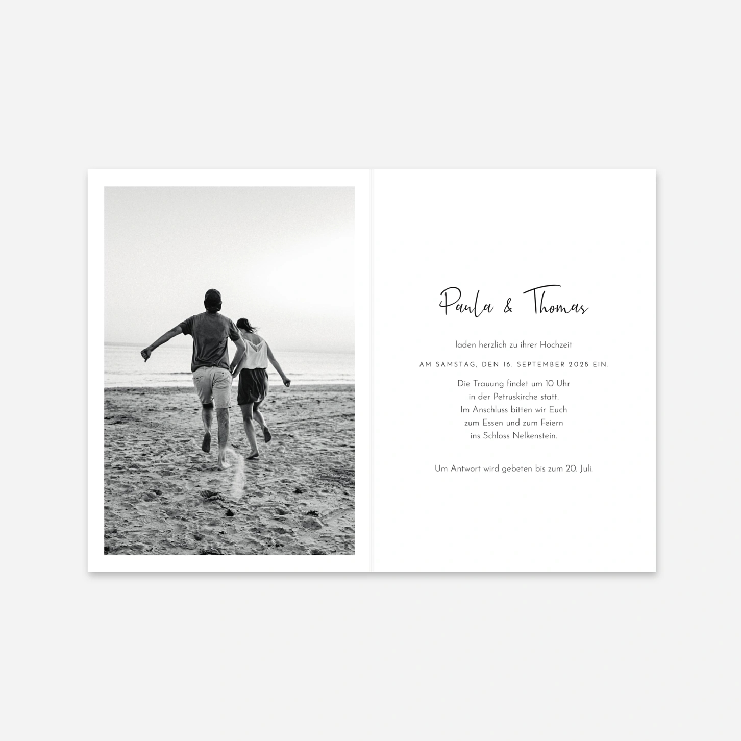 Hochzeitseinladung Sanfte Brise