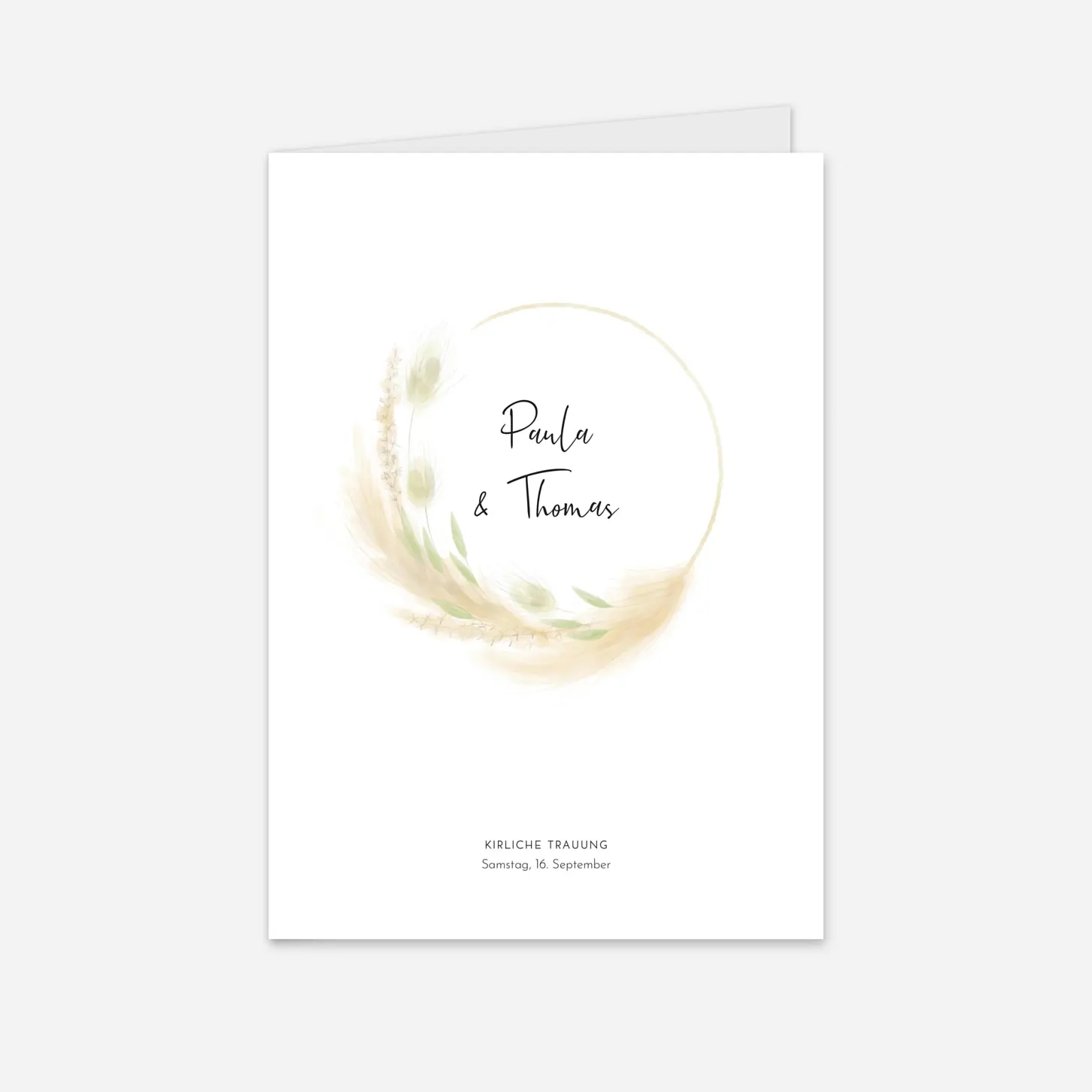 Kirchenheft Hochzeit Sanfte Brise