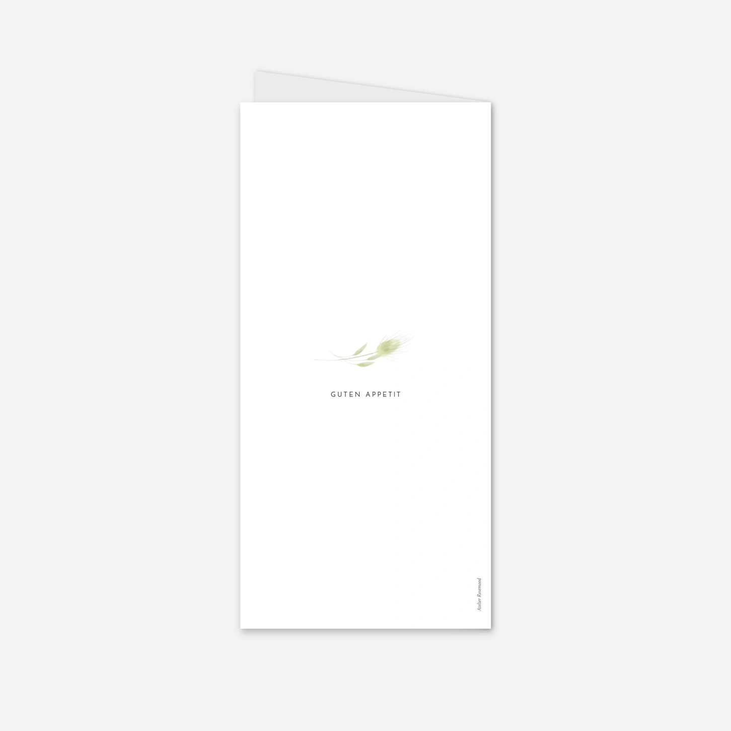 Menükarte Hochzeit Sanfte Brise