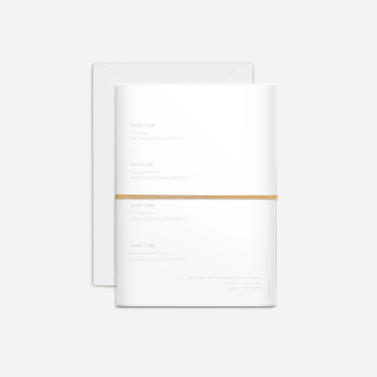 Hochzeitseinladung Sanfte Einheit