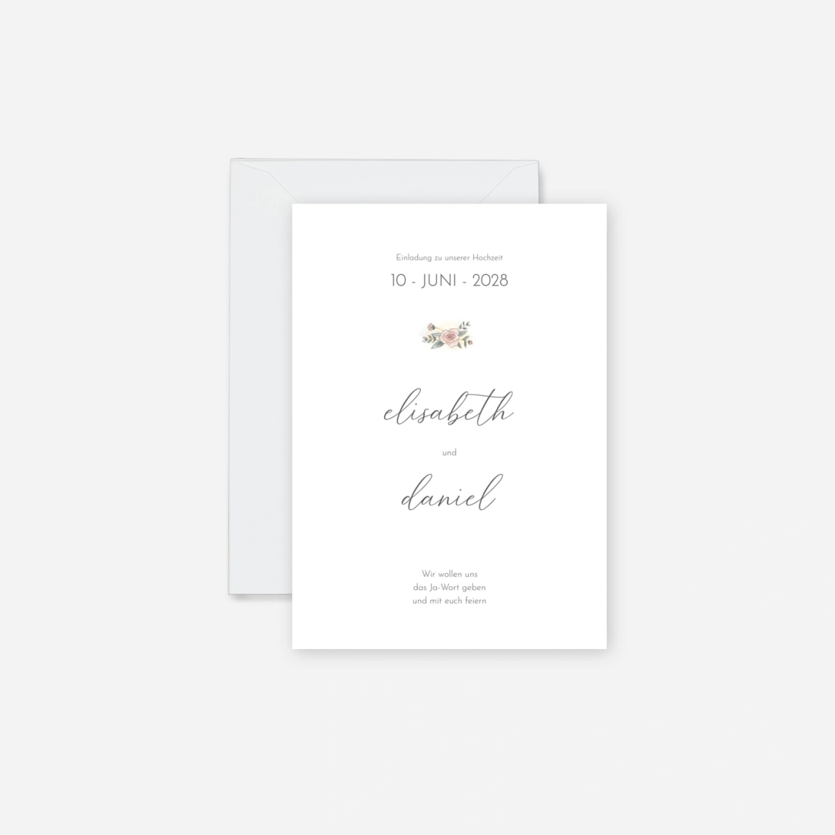 Hochzeitseinladung Sanfte Momente