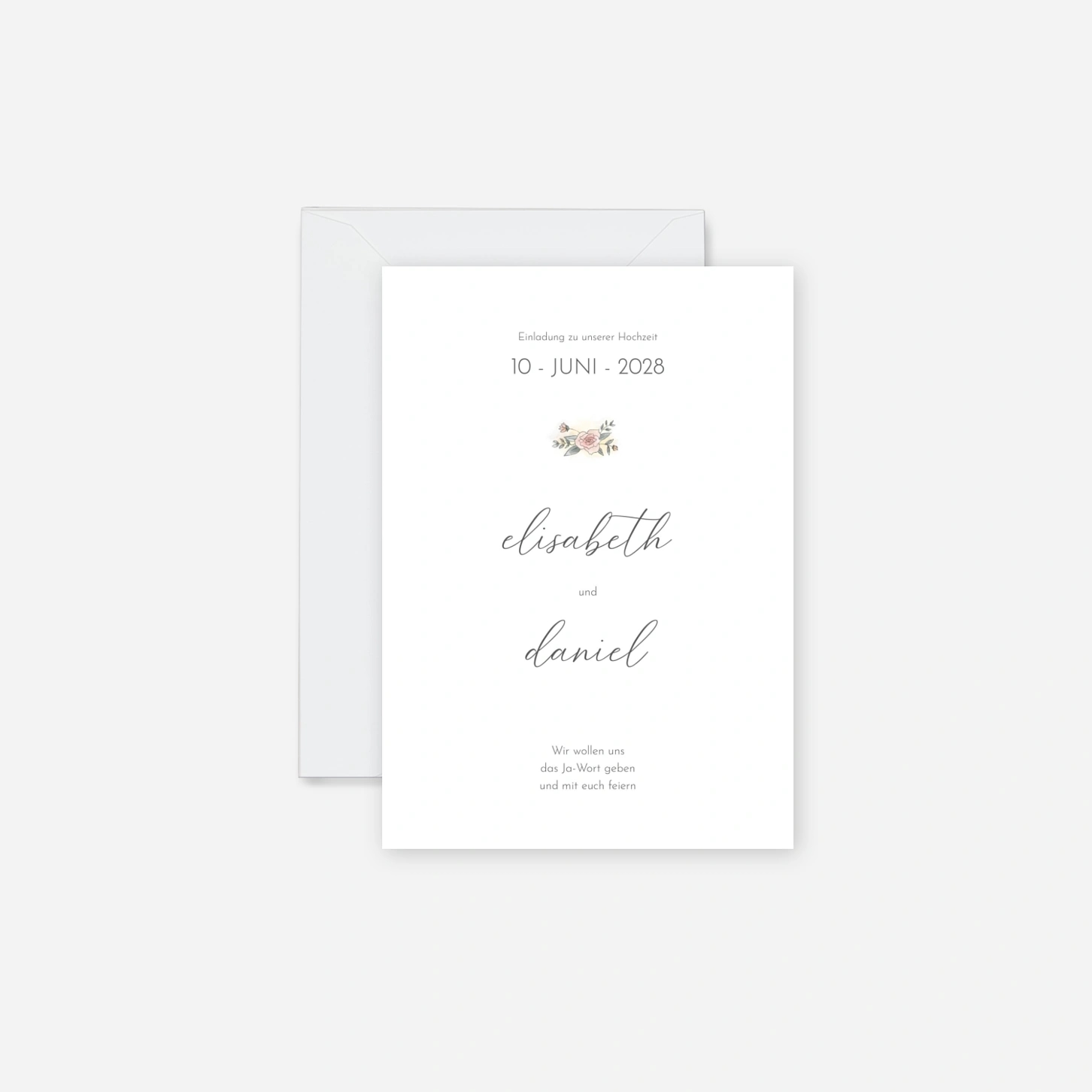 Hochzeitseinladung Sanfte Momente