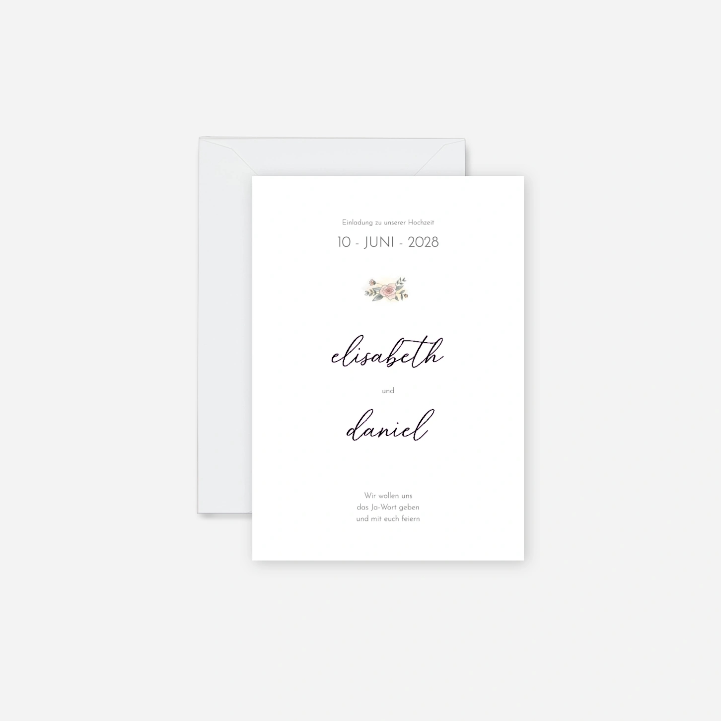 Hochzeitseinladung Sanfte Momente