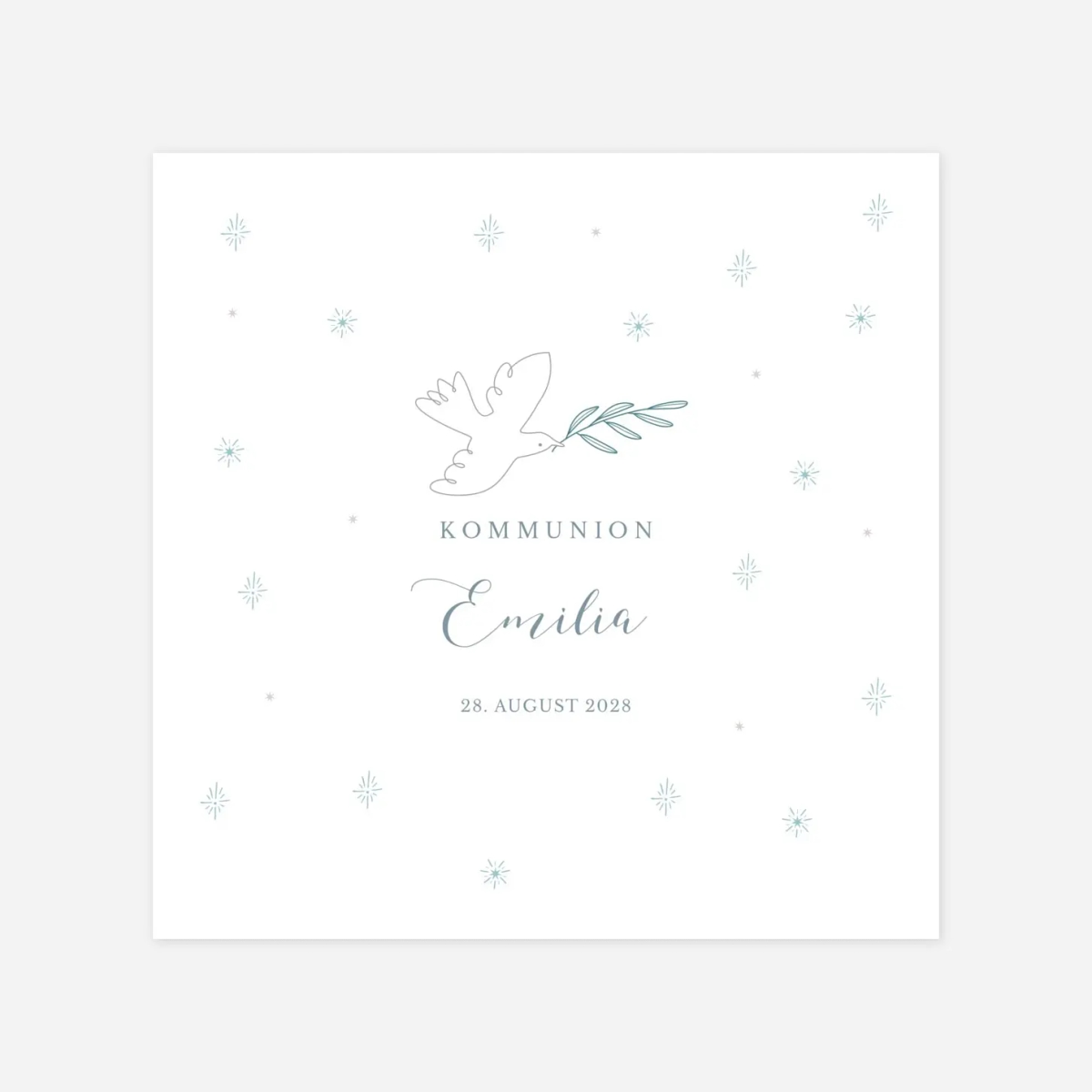 Kommunionseinladung Sanfte Taube
