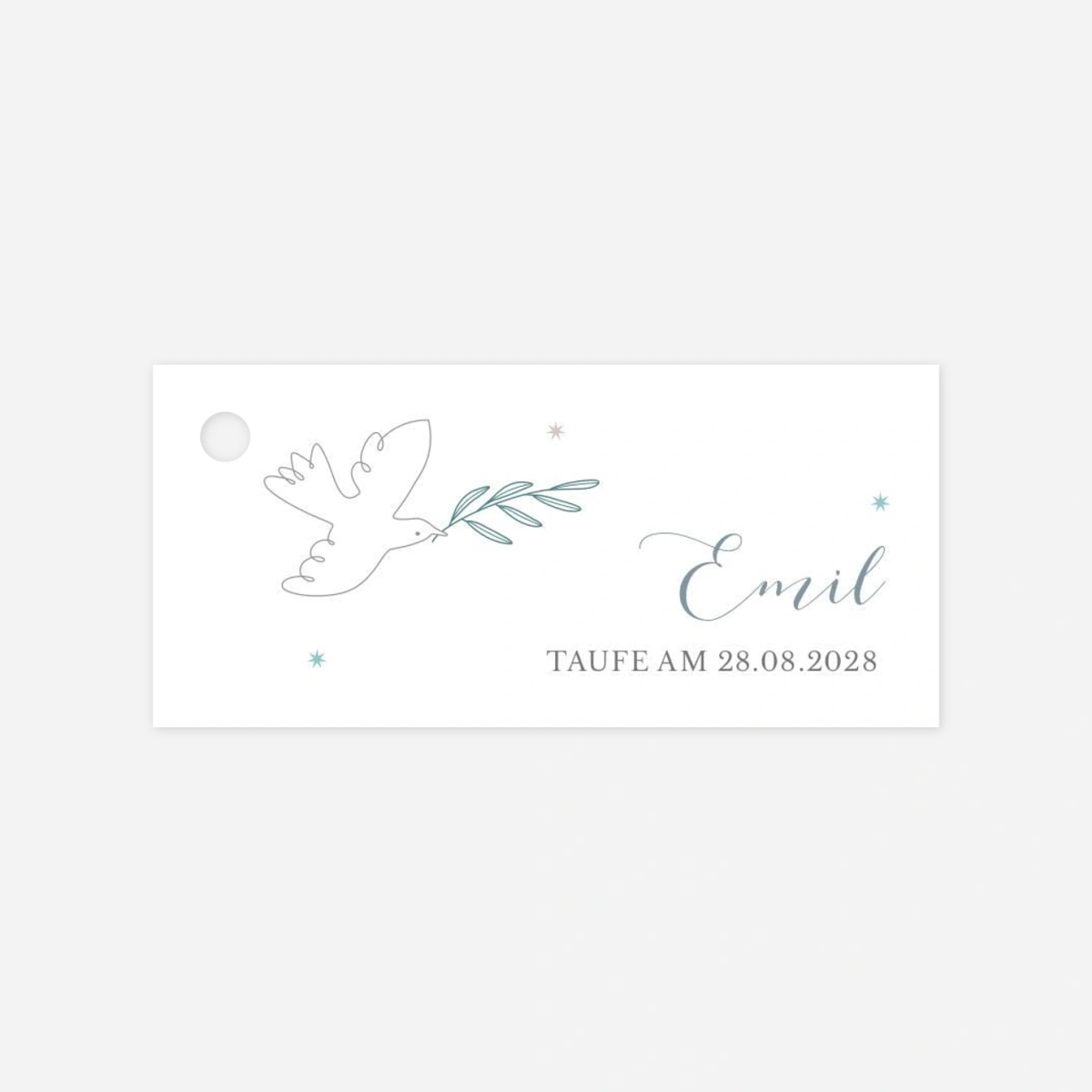 Anhänger Taufe Sanfte Taube