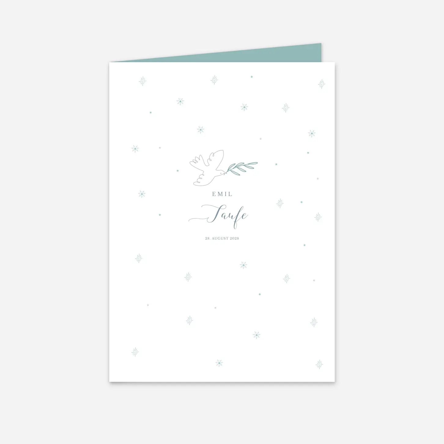 Kirchenheft Taufe Sanfte Taube