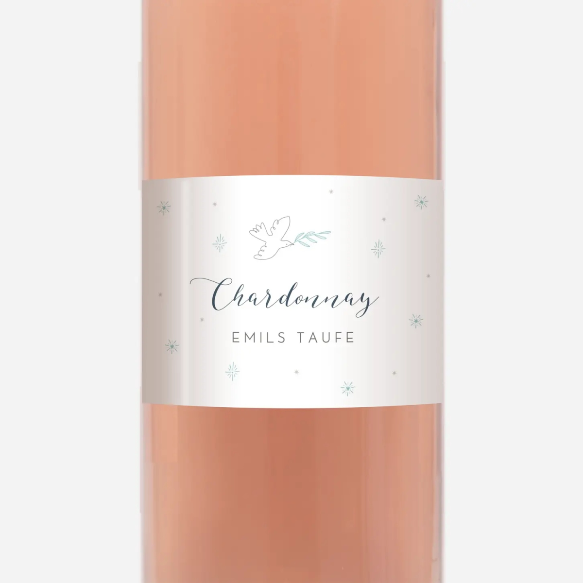 Flaschenetikett Sanfte Taube