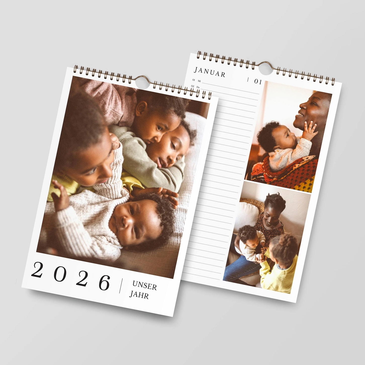 Wandkalender personalisierbare Felder Schlichte Eleganz