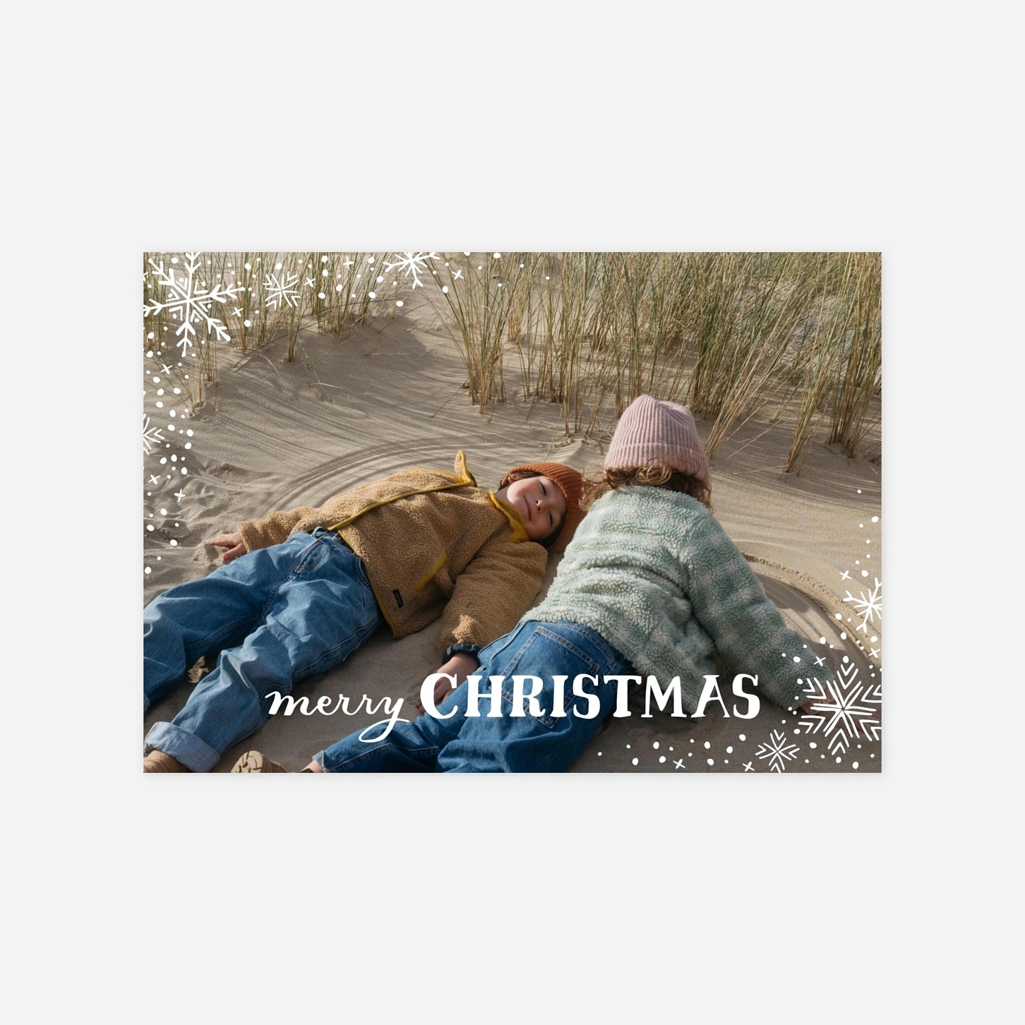 Weihnachtskarte Schneeflocke