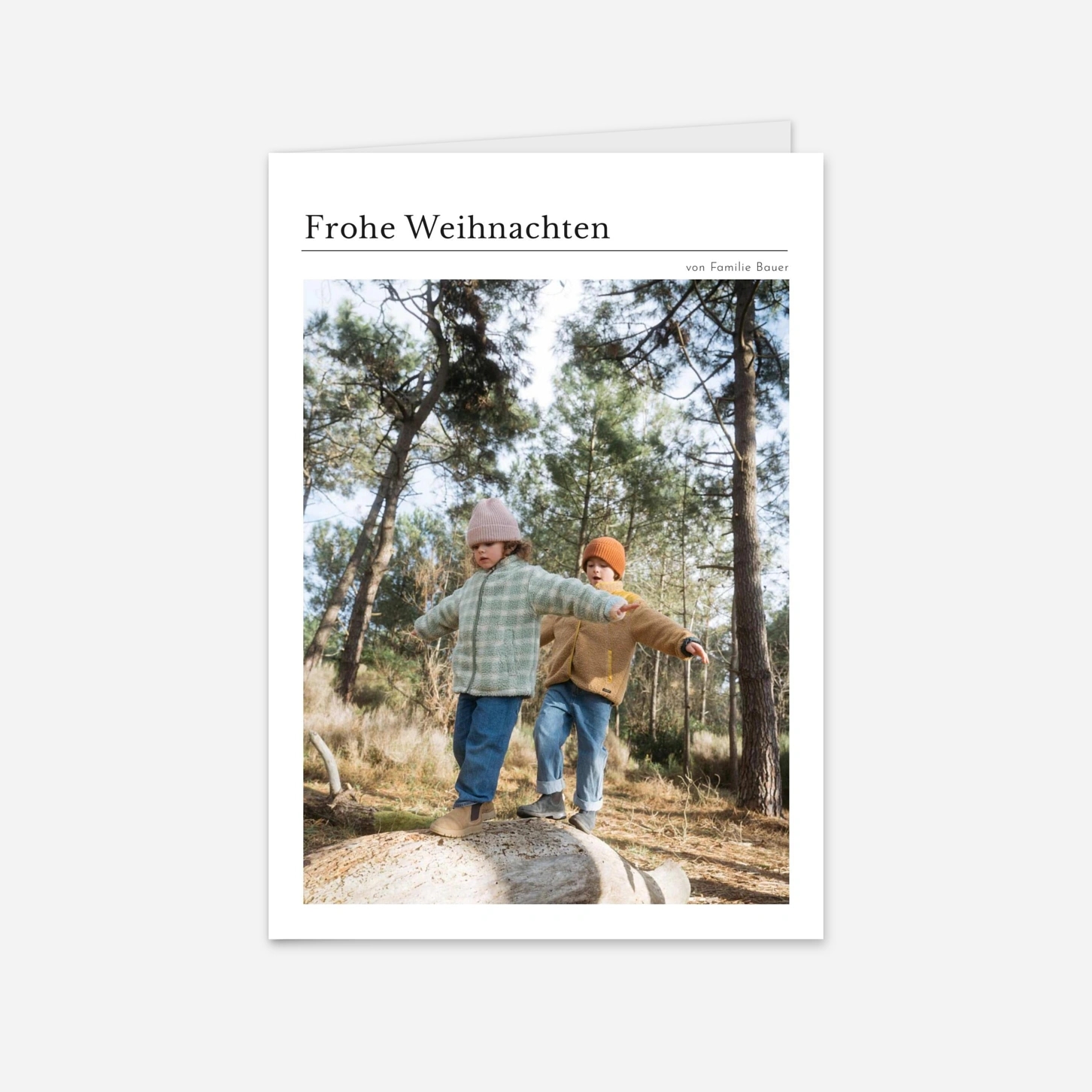 Weihnachtskarte Schreibmaschine I