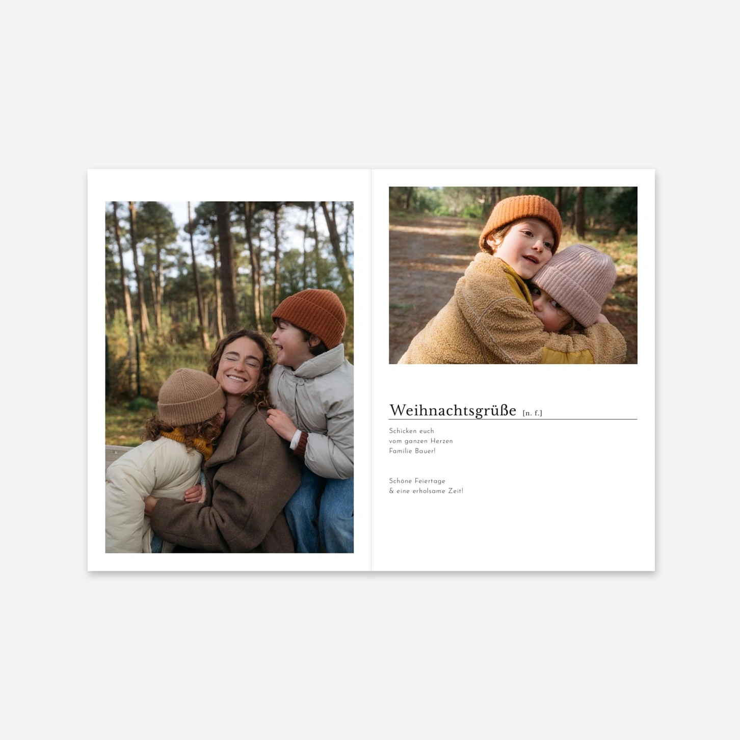 Weihnachtskarte Schreibmaschine I