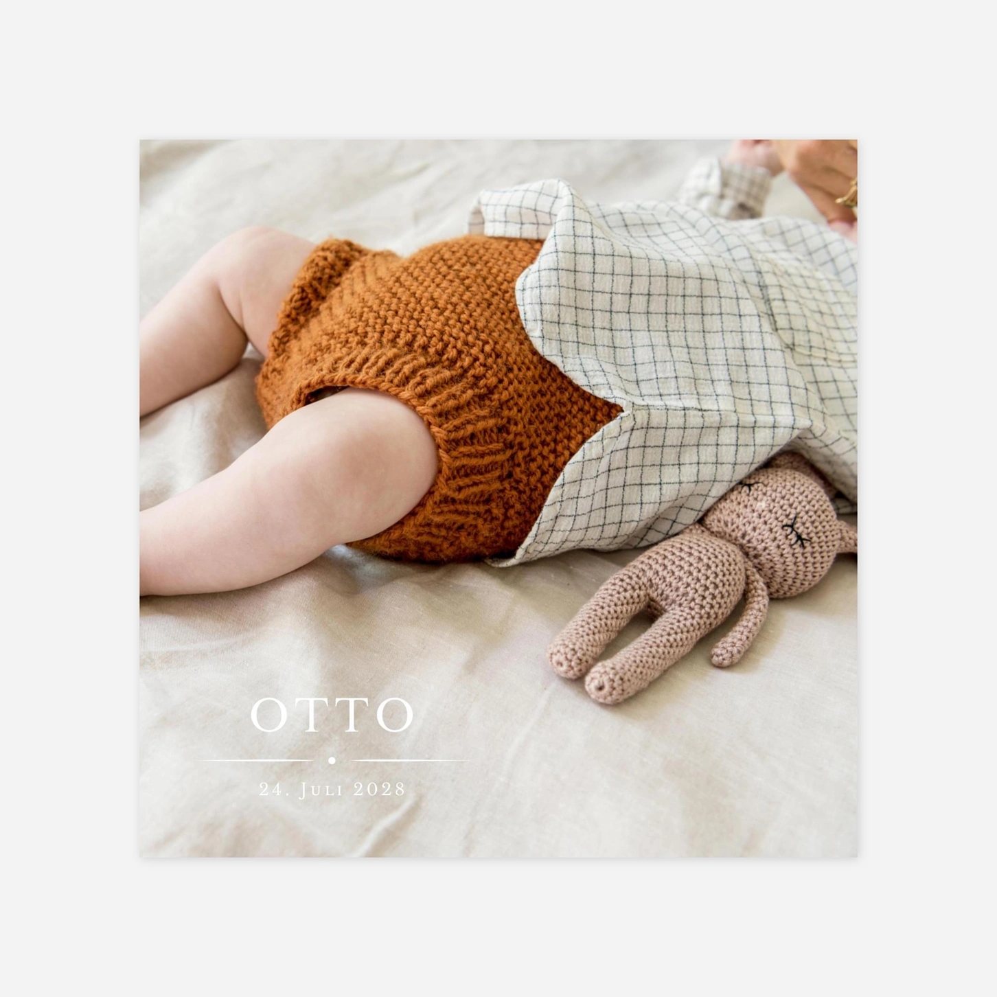 Dankeskarte Geburt Schmuckstück