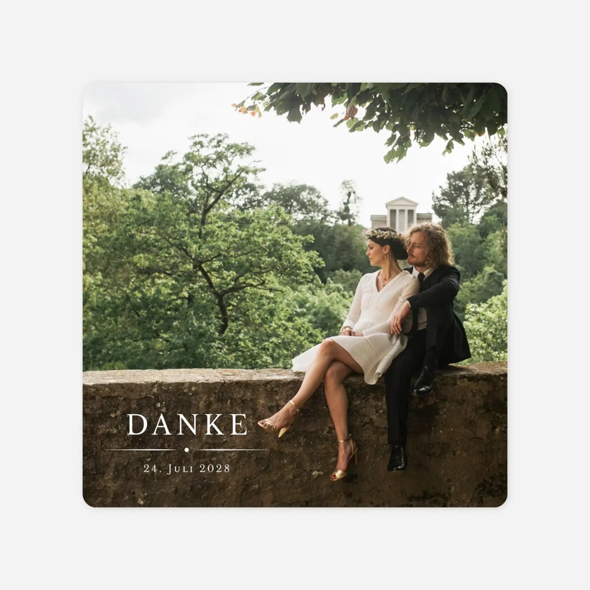 Dankeskarte Hochzeit Schmuckstück