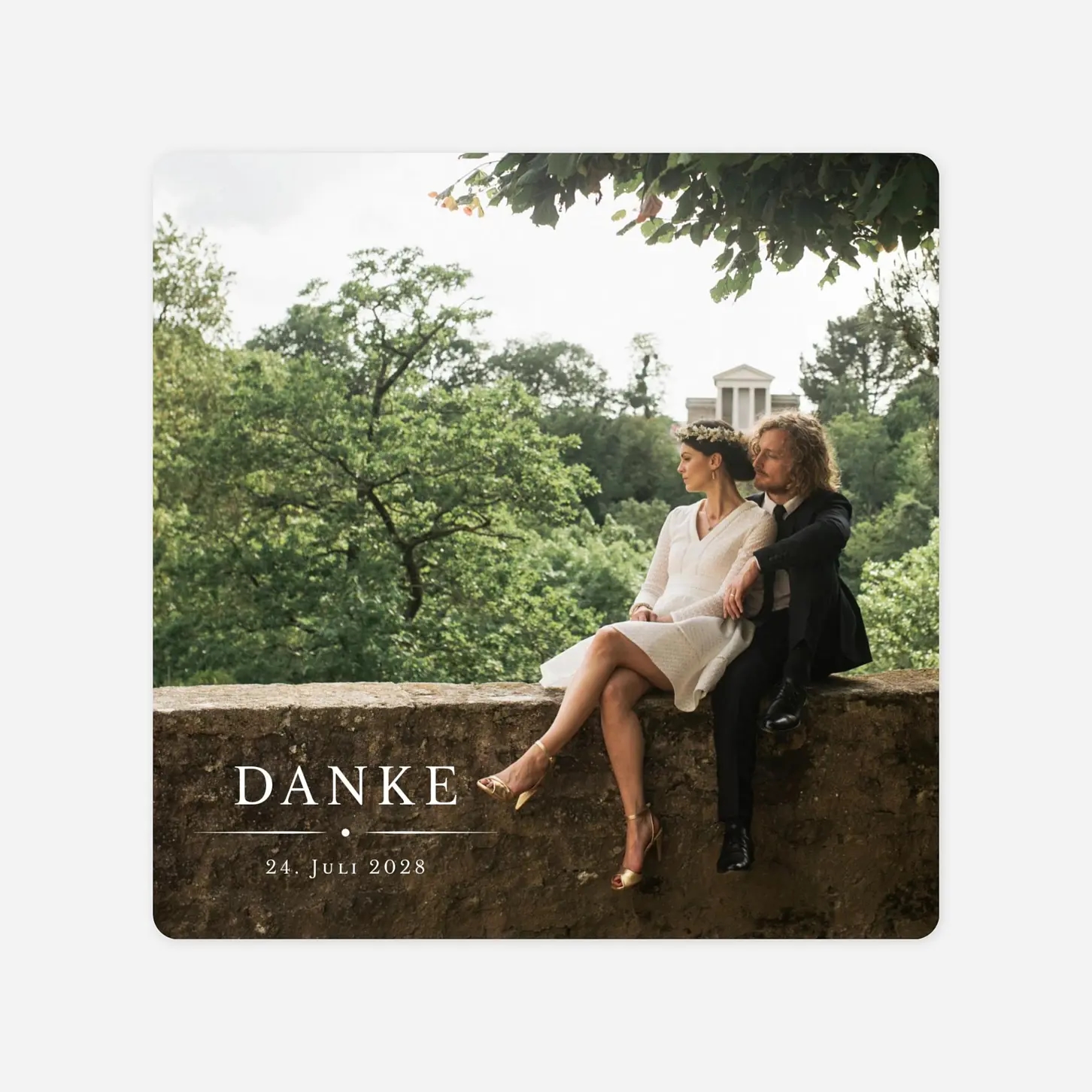 Dankeskarte Hochzeit Schmuckstück