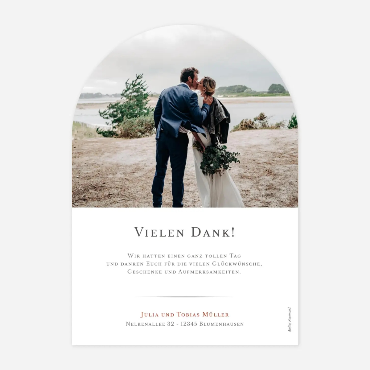 Dankeskarte Hochzeit Schmuckstück