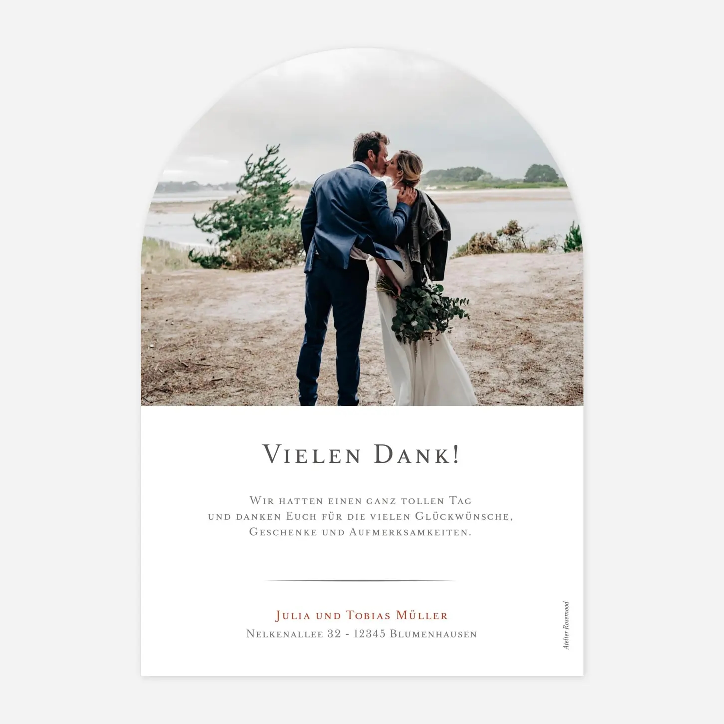 Dankeskarte Hochzeit Schmuckstück