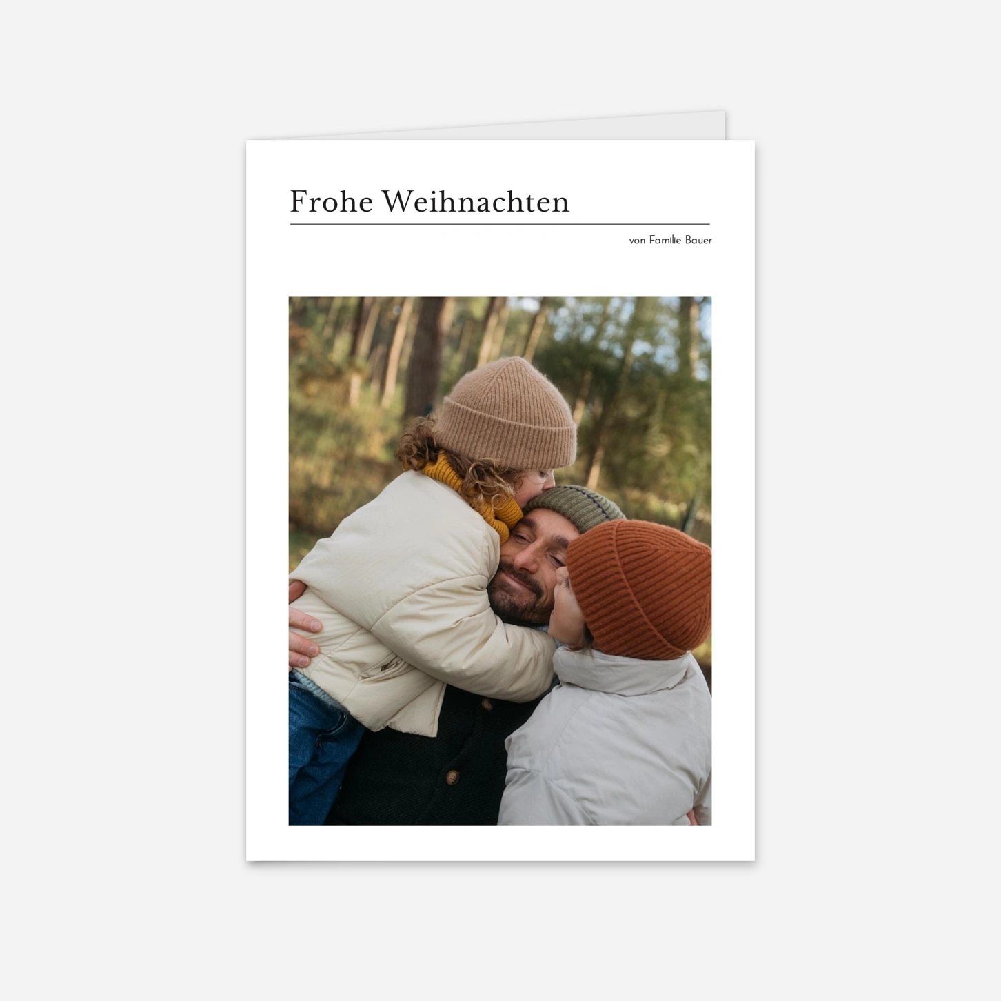 Weihnachtskarte Schreibmaschine IV