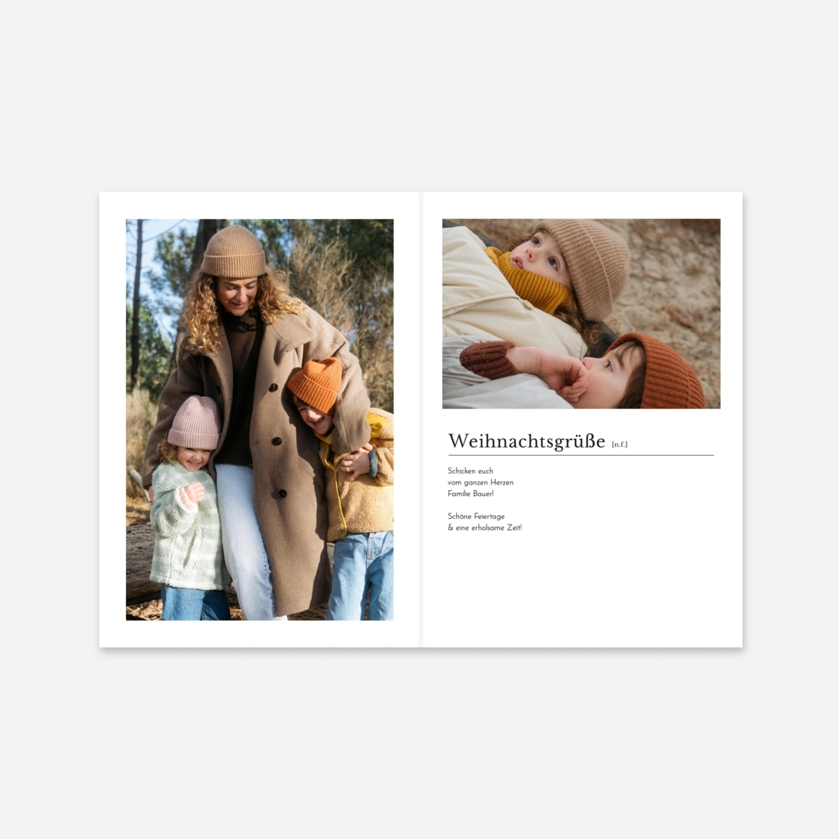 Weihnachtskarte Schreibmaschine IV