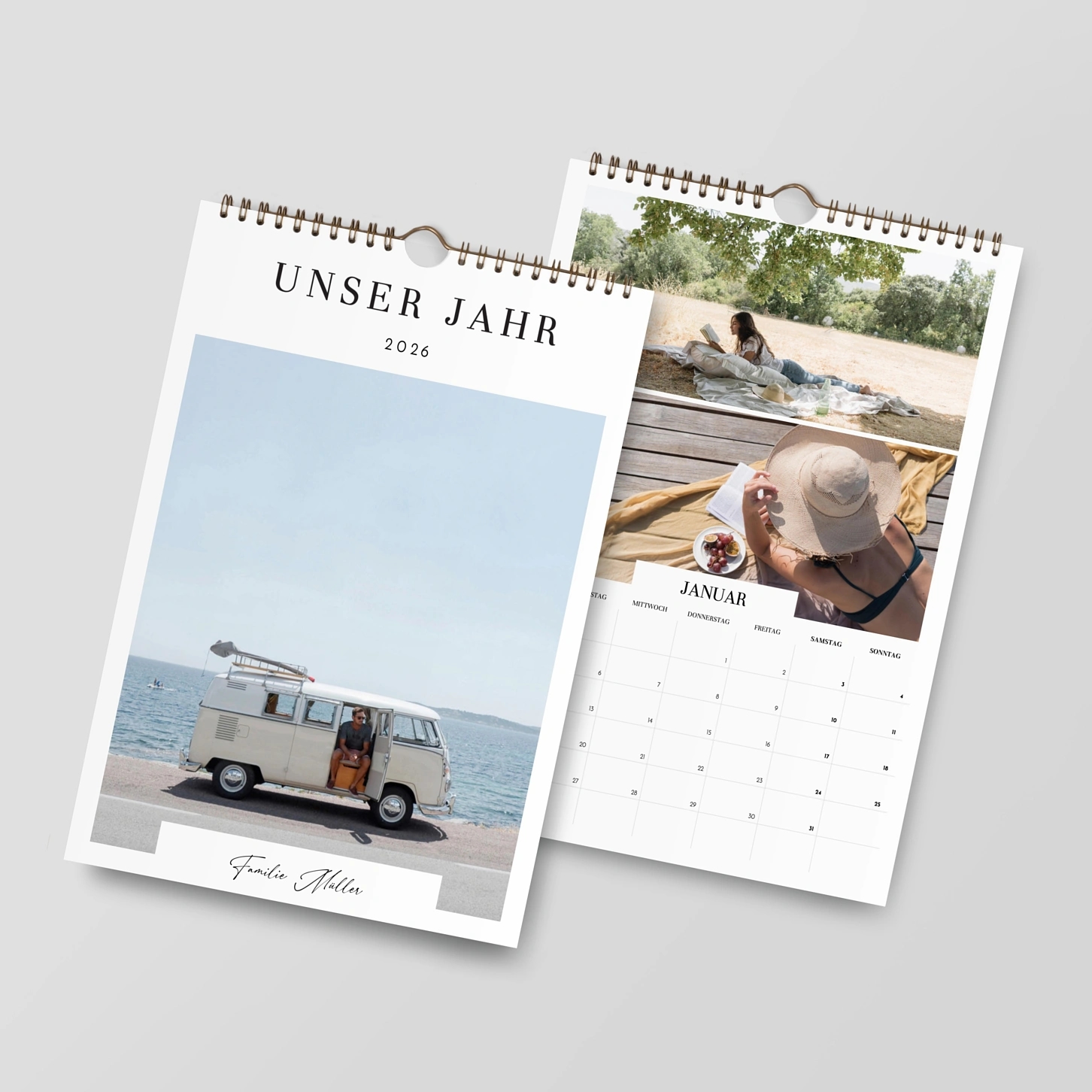 Wandkalender personalisierbare Felder Schnappschüsse