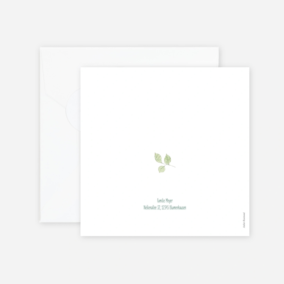 Geburtskarte Blätternest