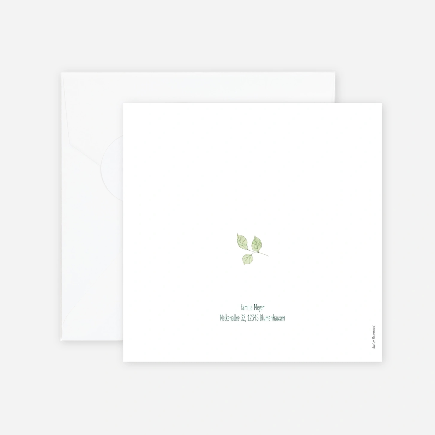 Geburtskarte Blätternest