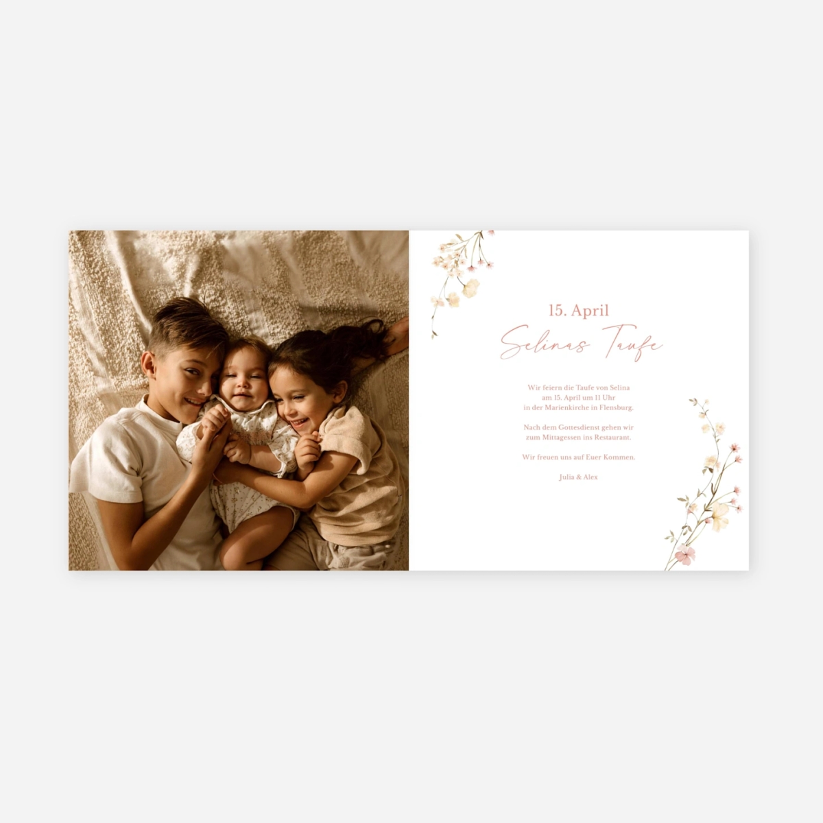 Taufeinladung Kleiner Segen