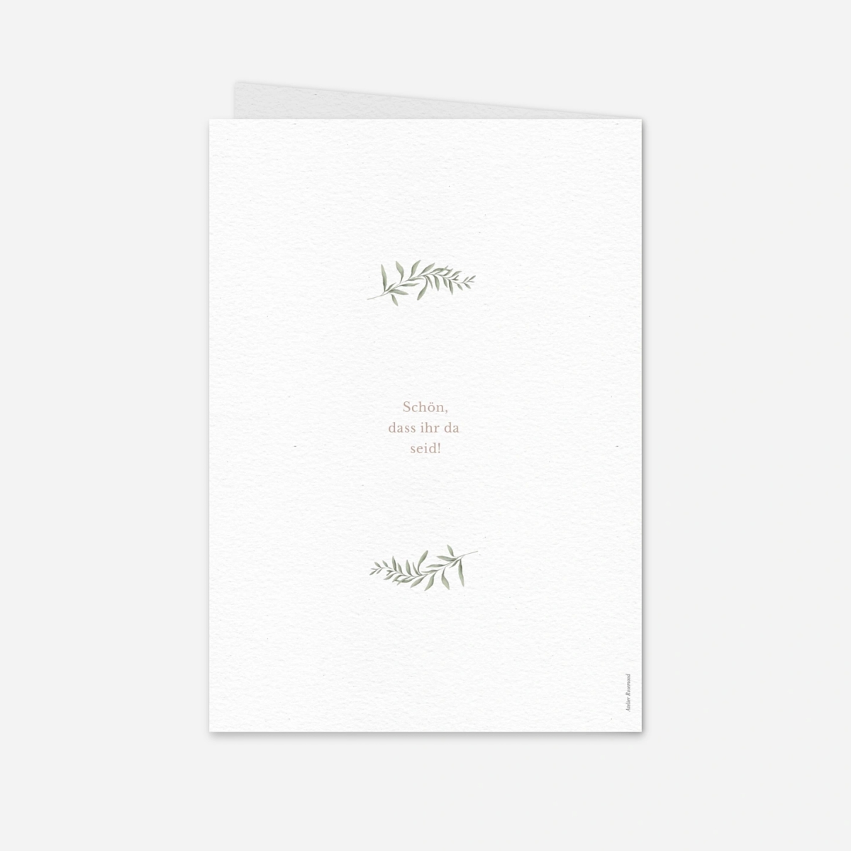 Kirchenheft Taufe Greenery Symbols