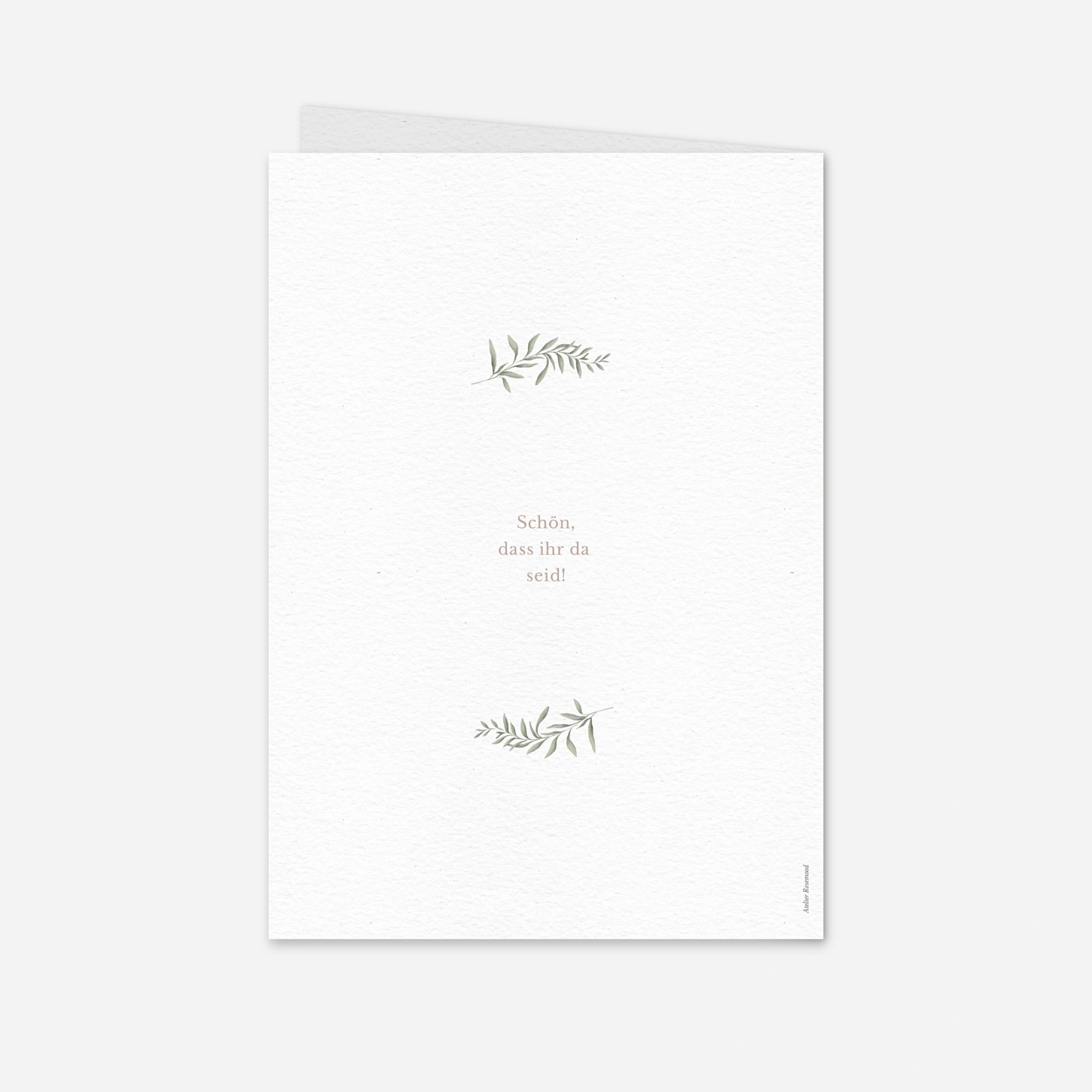 Kirchenheft Taufe Greenery Symbols