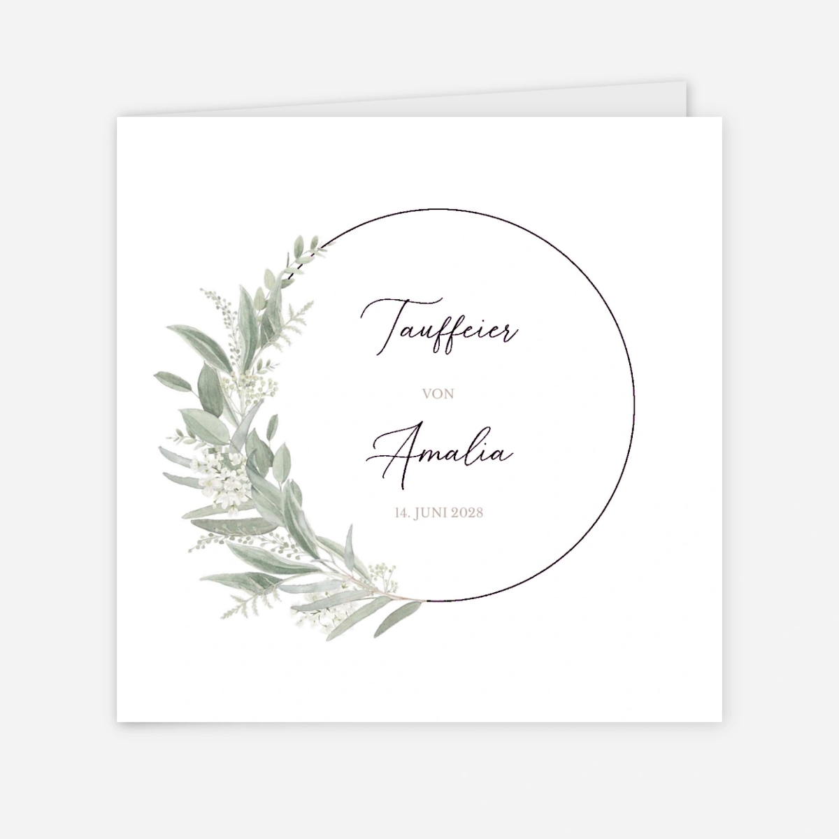 Taufeinladung Lichtkranz