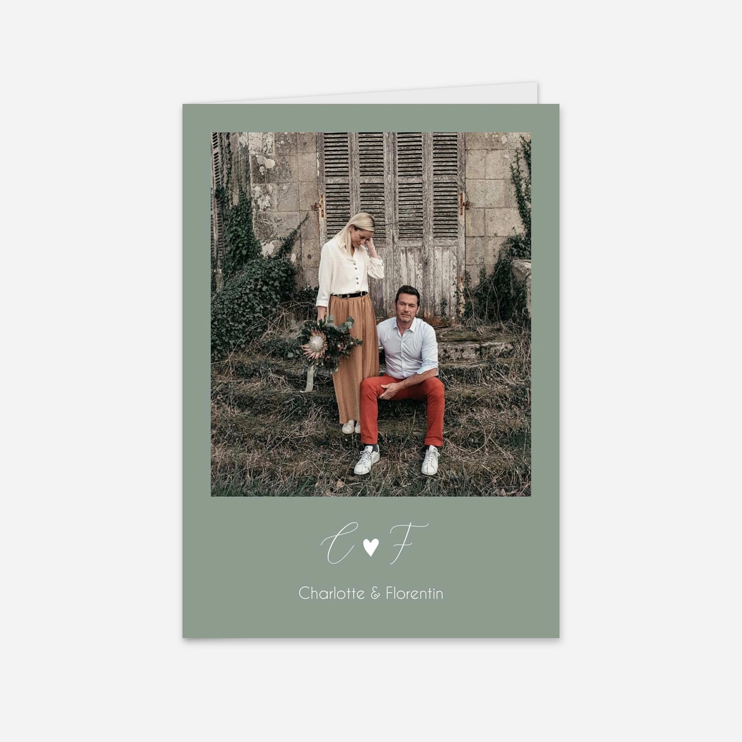 Hochzeitseinladung Stilvolles Herz