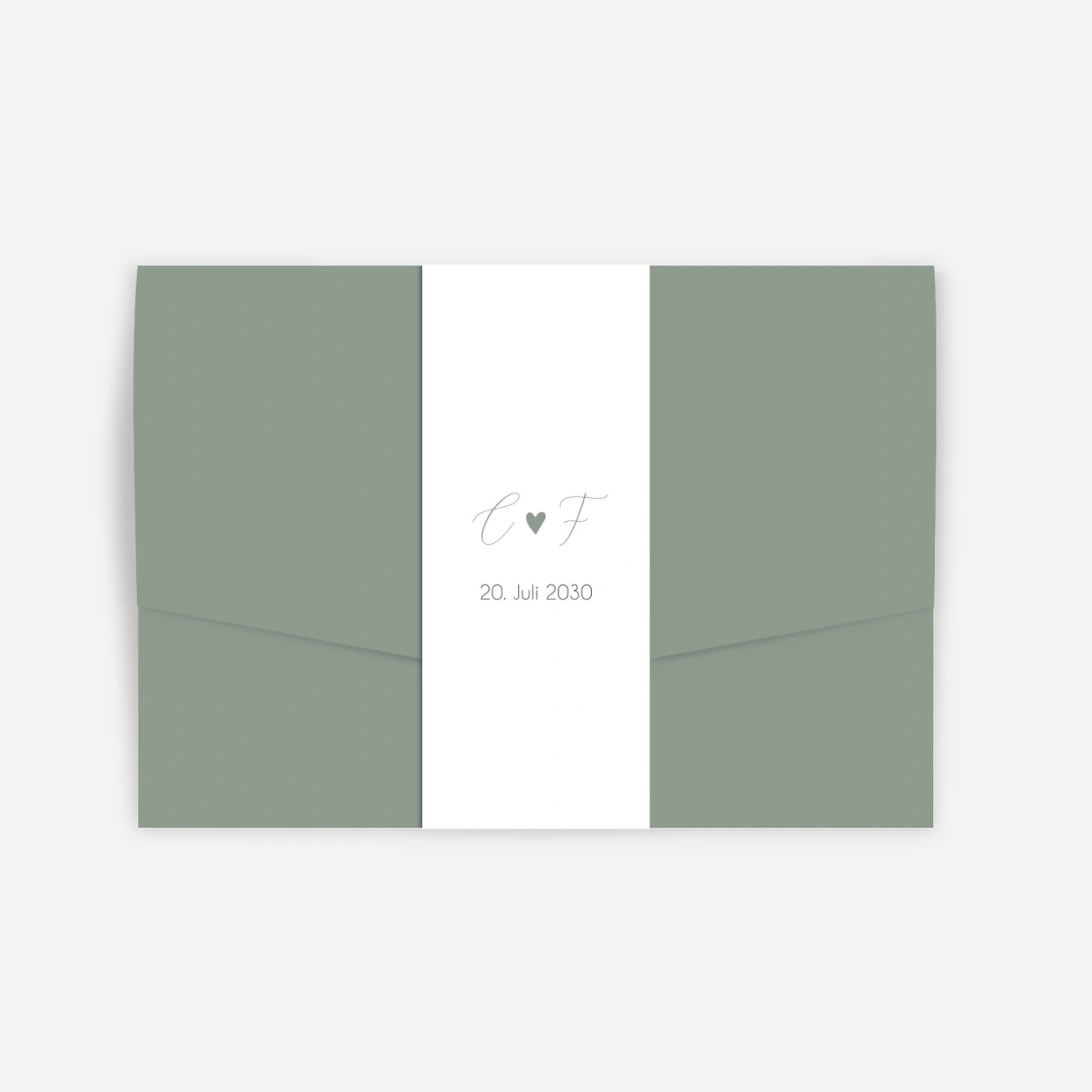 Hochzeitseinladung Stilvolles Herz