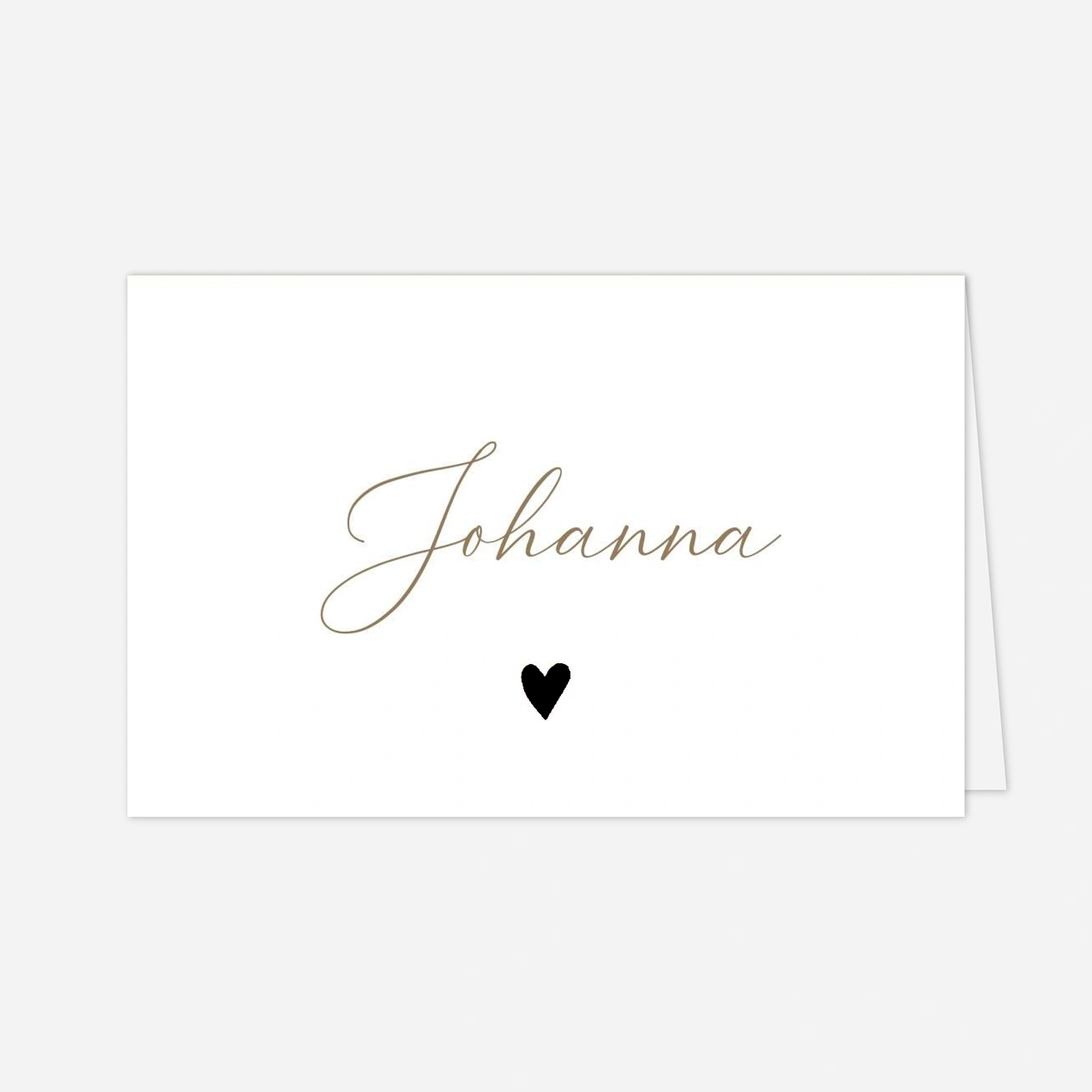 Platzkarte Hochzeit Stilvolles Herz