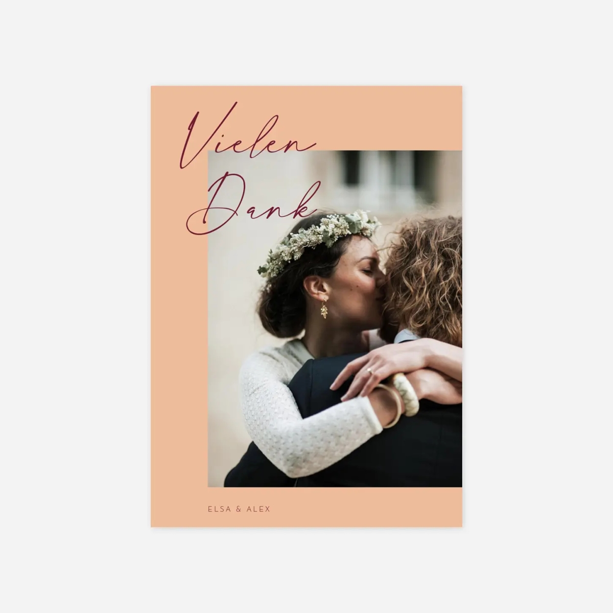 Dankeskarte Hochzeit Signatur