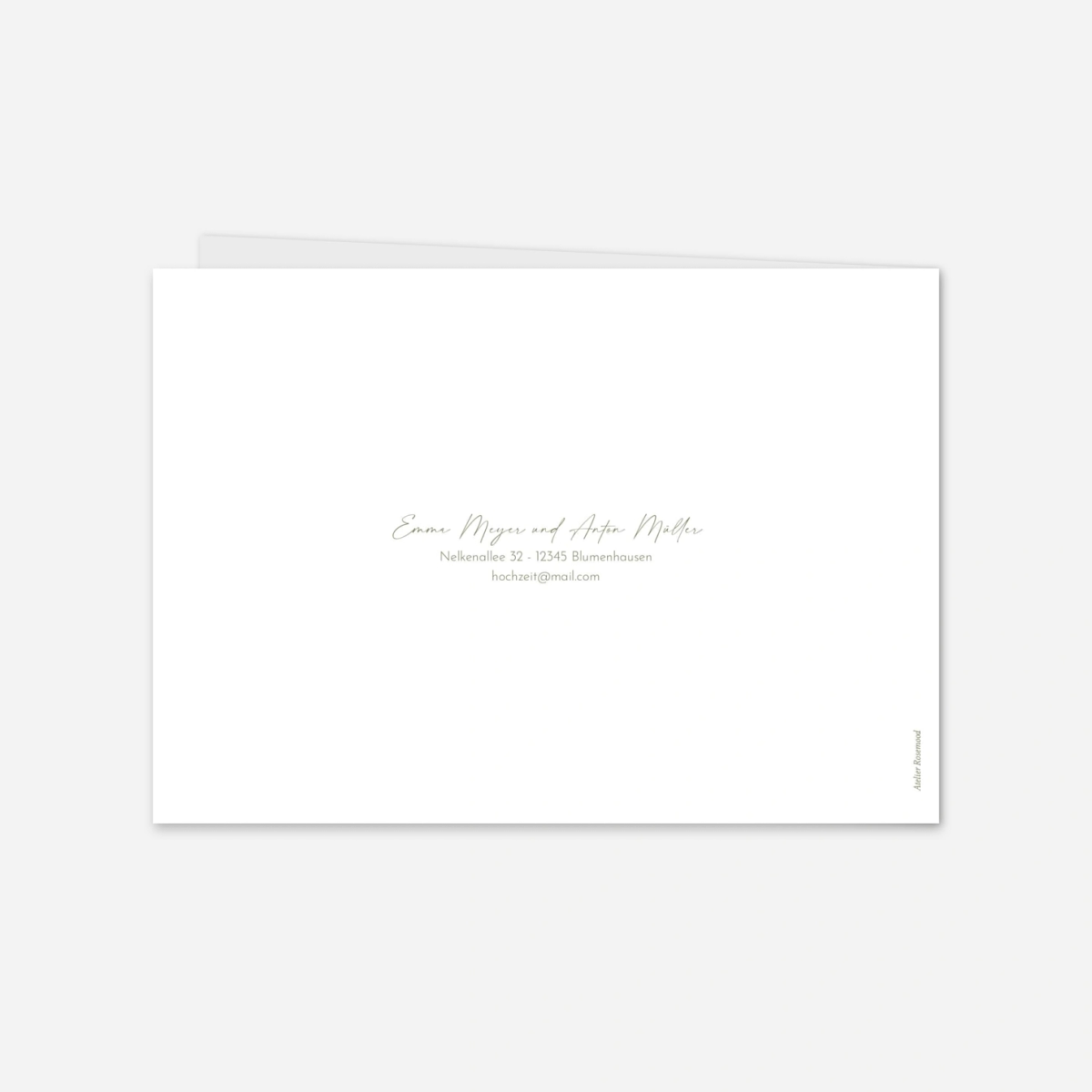 Hochzeitseinladung Skizze