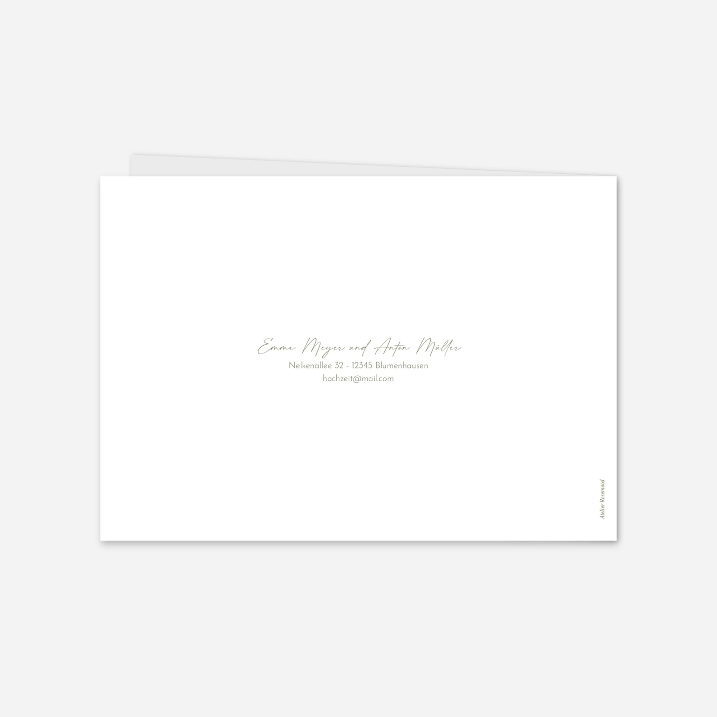 Hochzeitseinladung Skizze