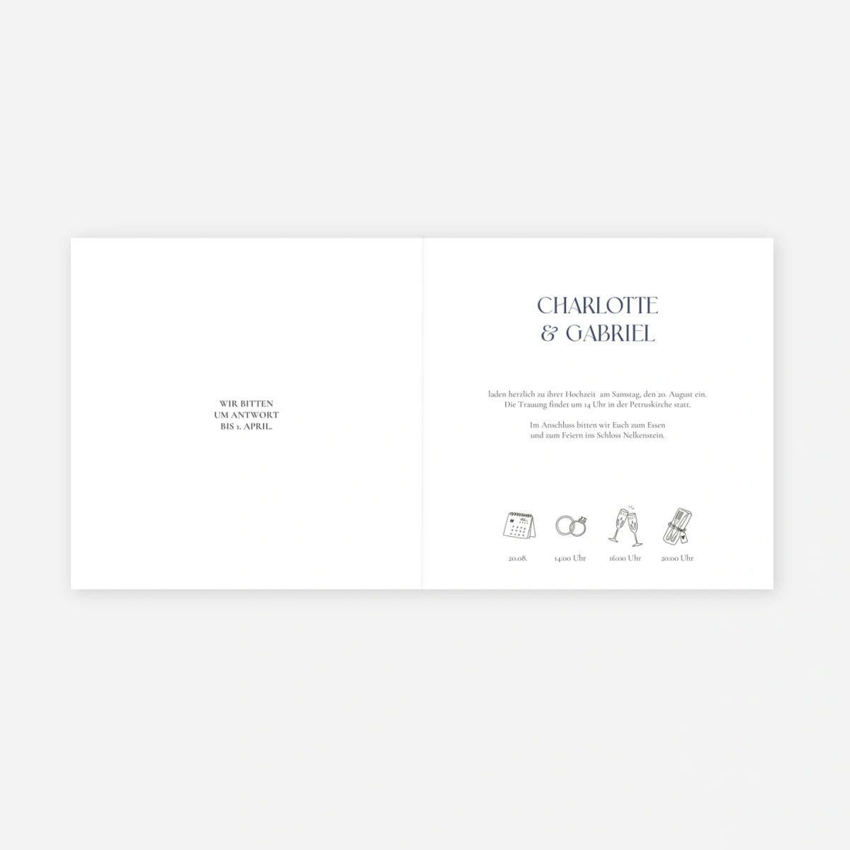 Hochzeitseinladung Sommerbrise