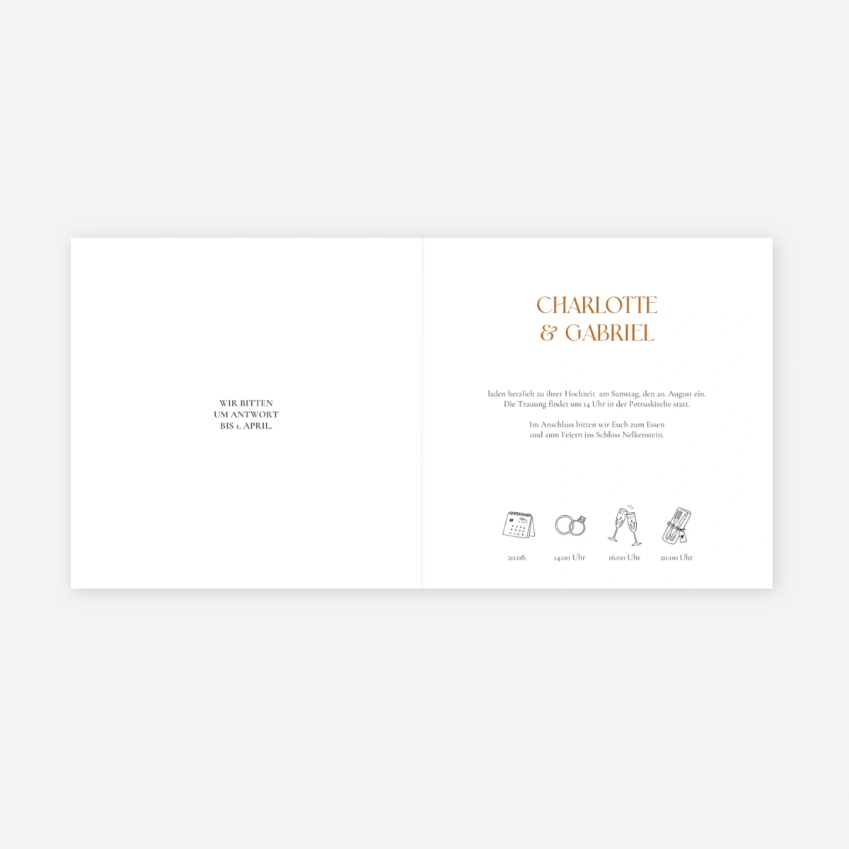 Hochzeitseinladung Sommerbrise