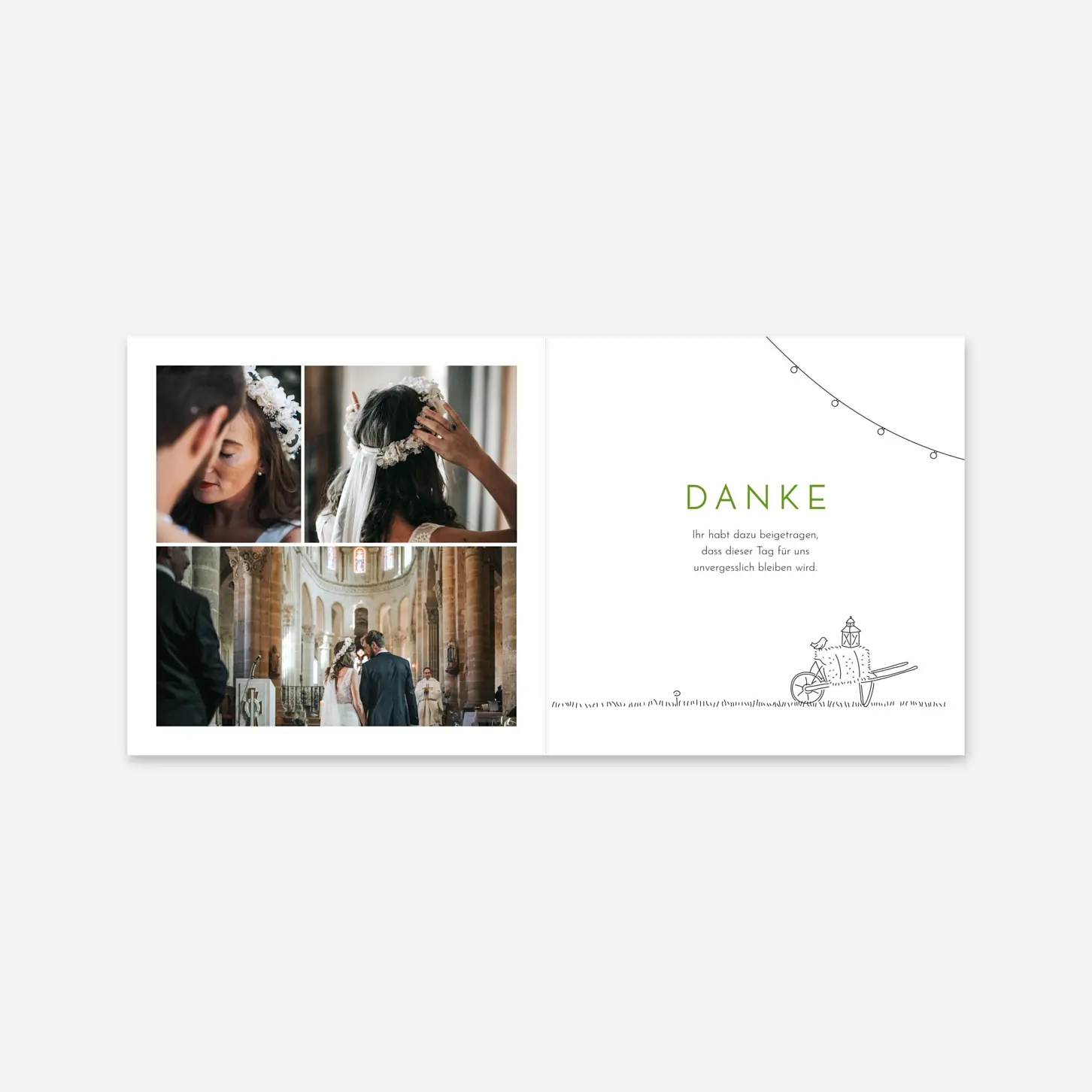 Dankeskarte Hochzeit Sommerhochzeit